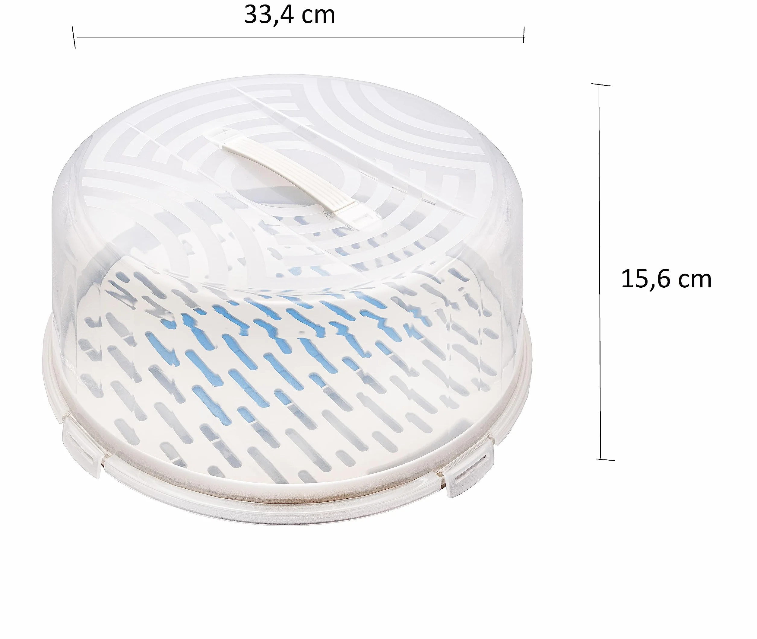 Branq - Home Essential Pojemnik na Ciasto, Szary, 334 x 156 mm