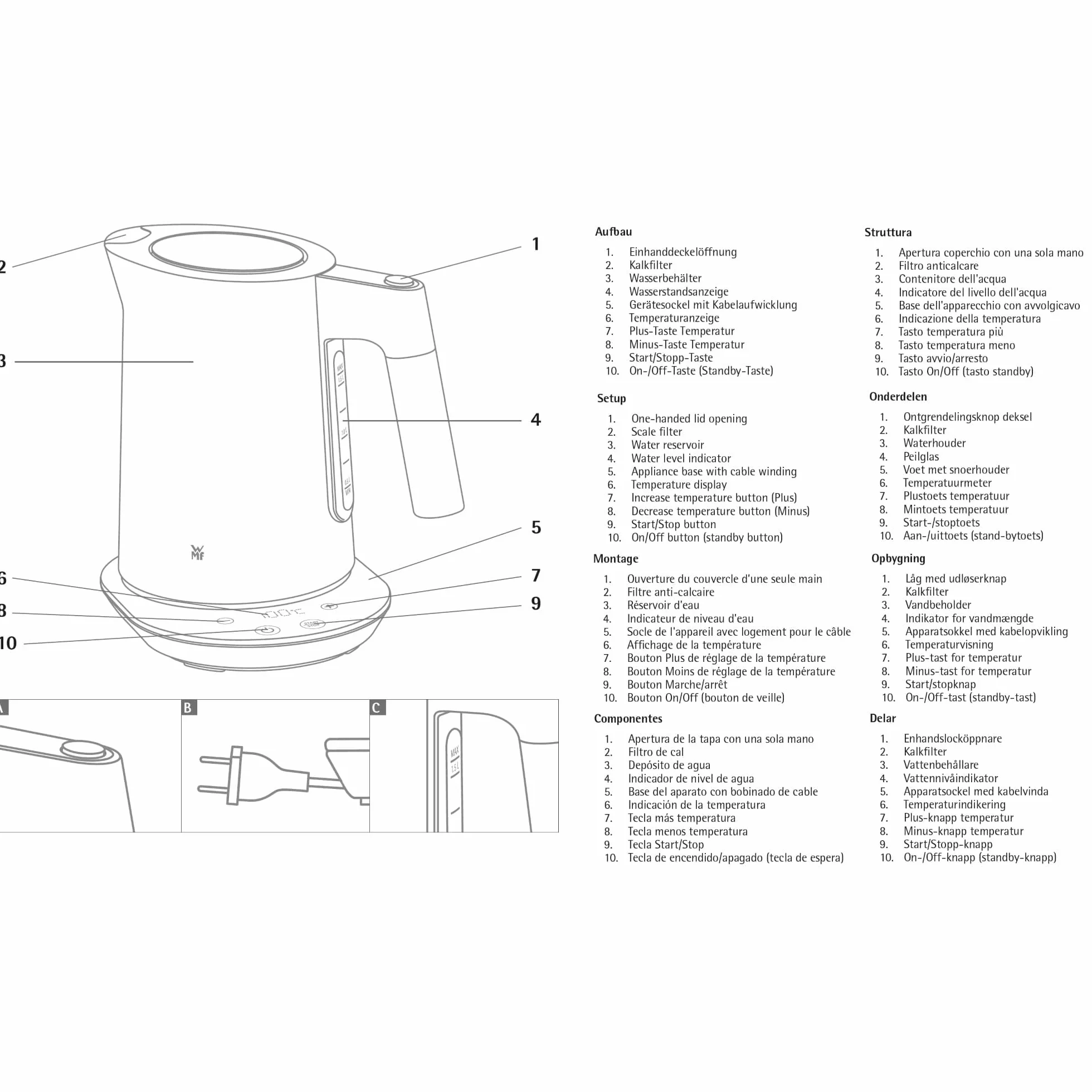 WMF 413310011 czajnik elektryczny, cromargan