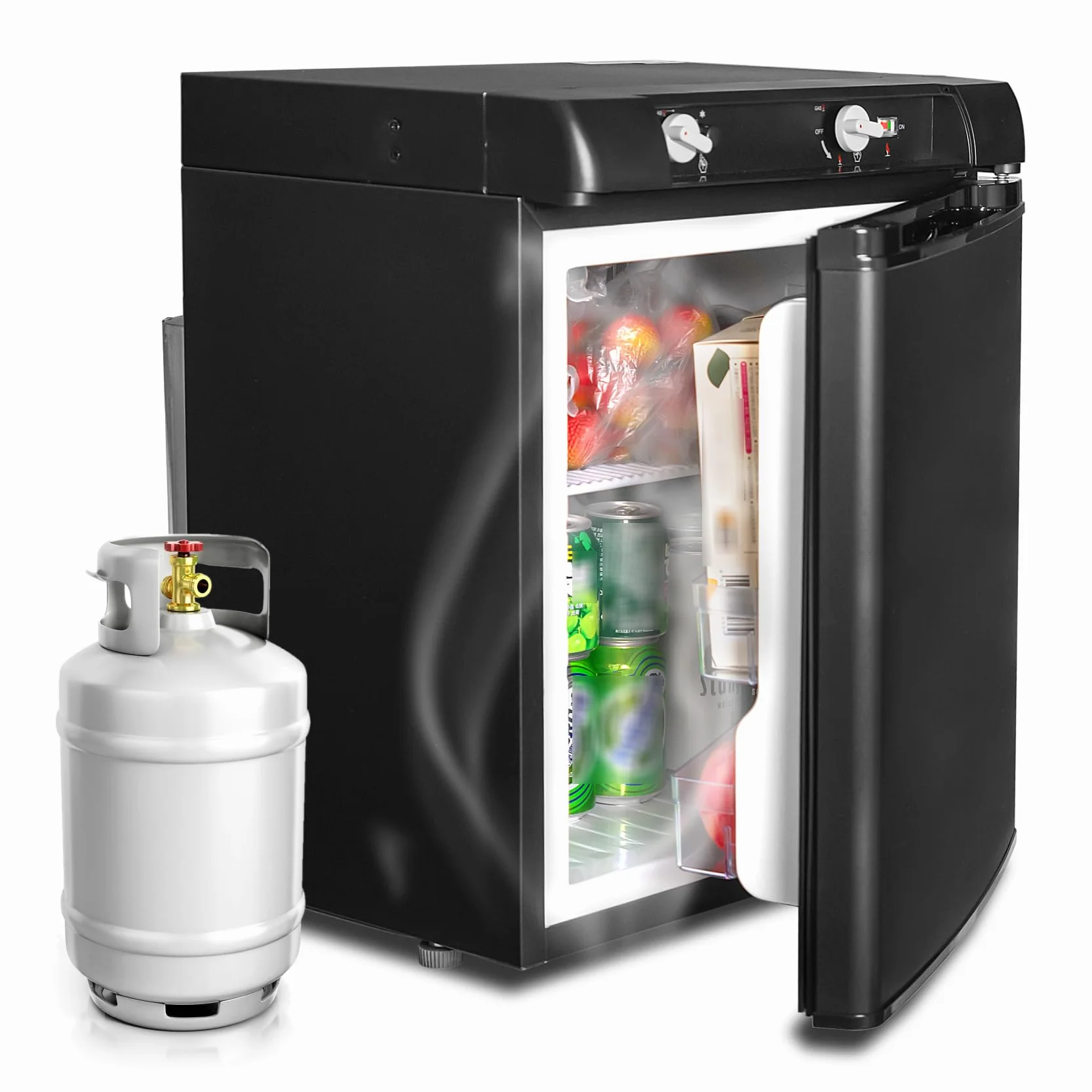 SMETA Lodówka gazowa 40 l 12 V/220 V 30 mbar czarna