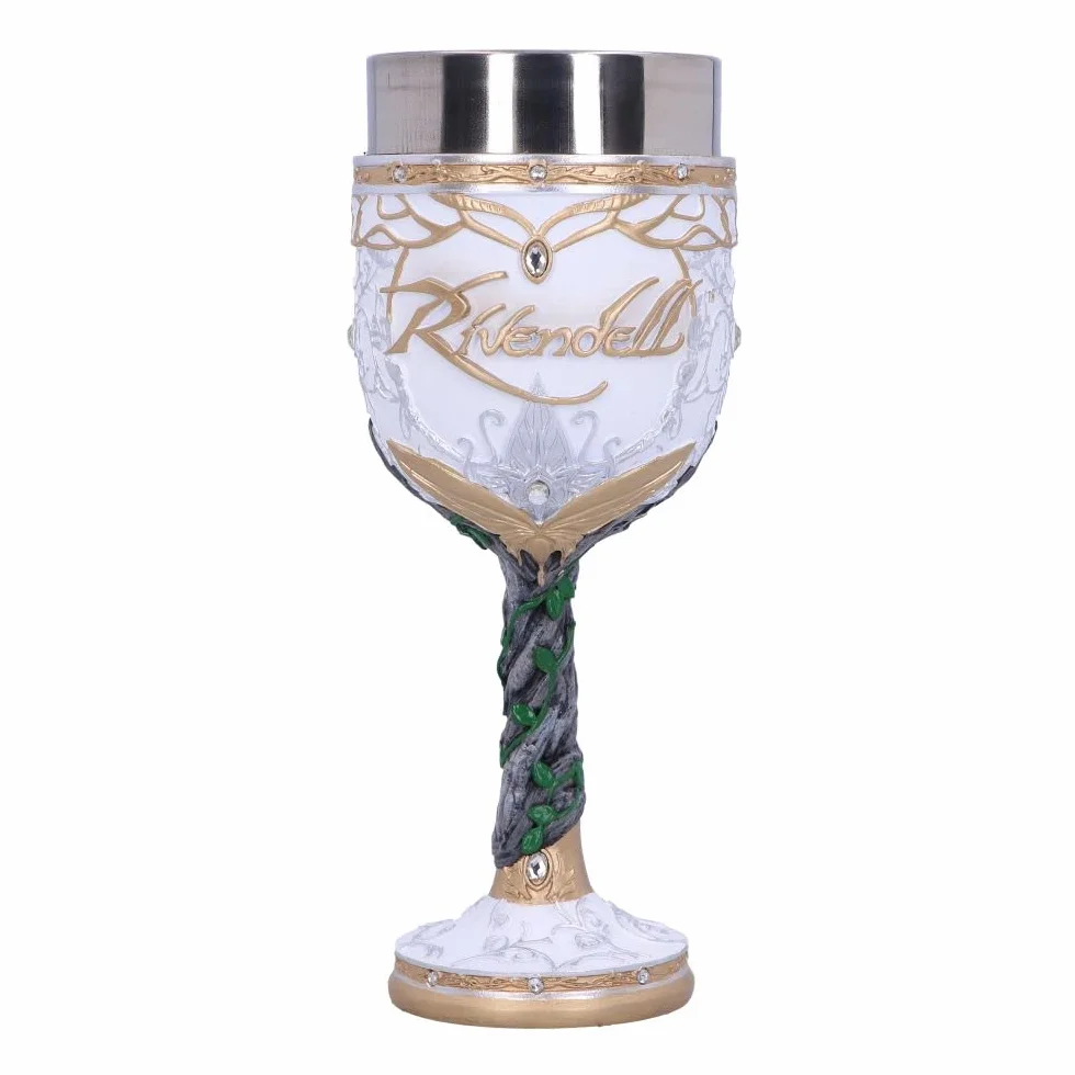 Nemesis Now Oficjalnie licencjonowany kielich Władca Pierścieni Rivendell, biały, 19,5 cm