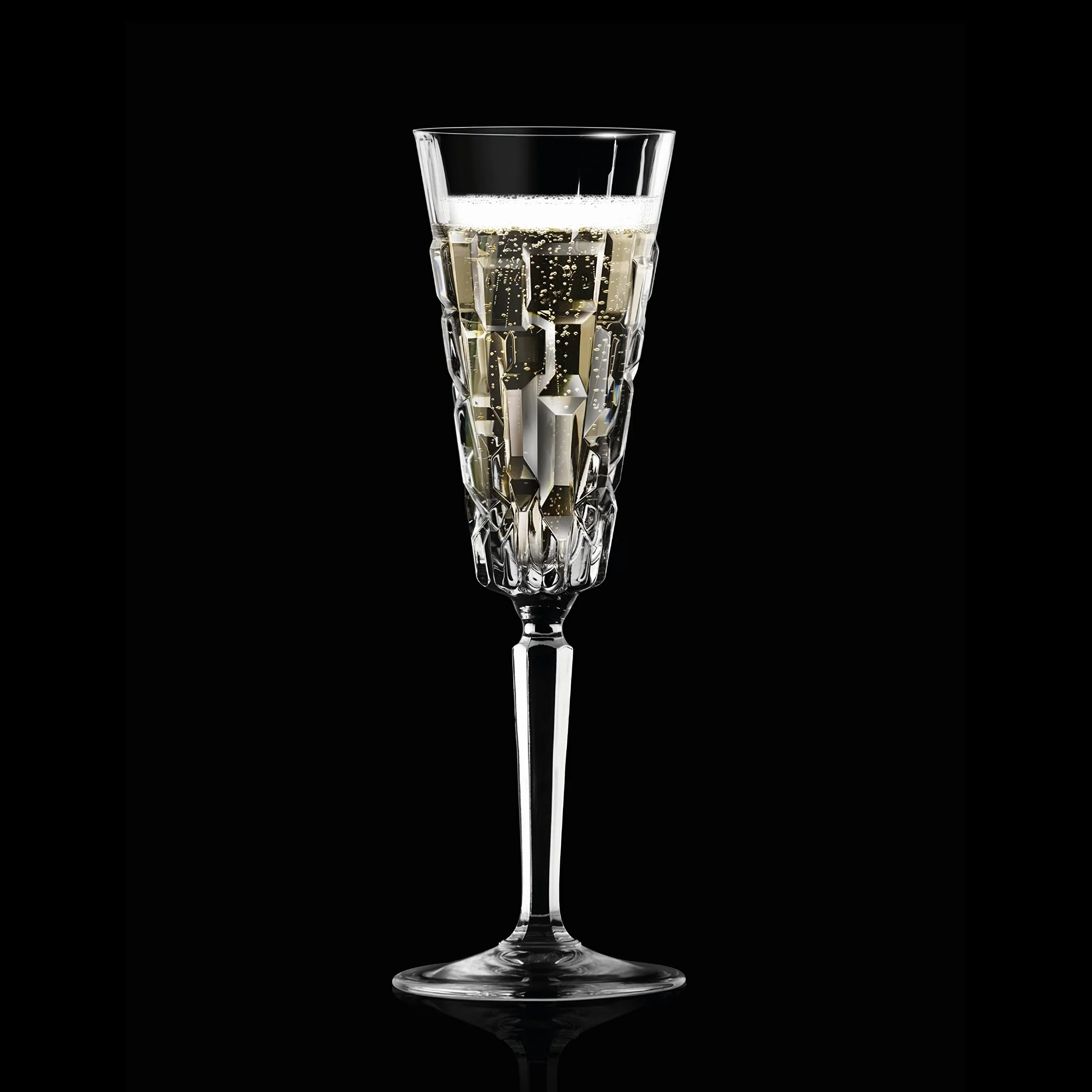 RCR 27437020006 Etna Champagne Flute, Set of 6, 190 ml, Dishwasher Safe, Ideal for New Homeowners or Dinner Parties, Celebration Glasses