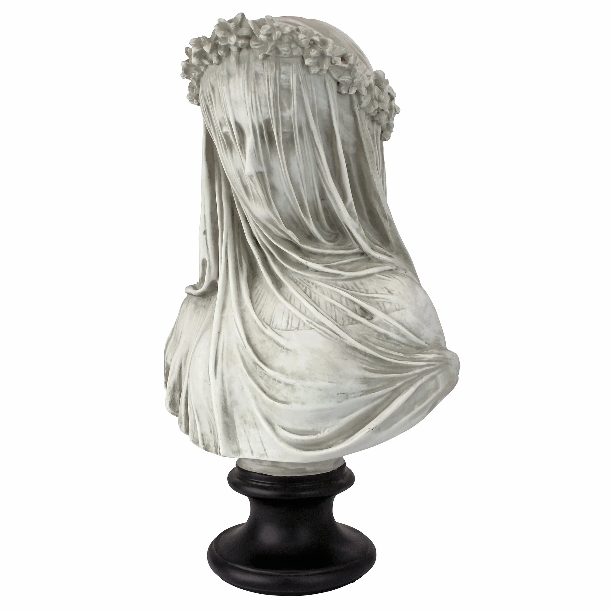 Design Toscano Ukryta statuetka biustu Panny, wymiary: 22,8 cm x 15,2 cm x 35,5 cm
