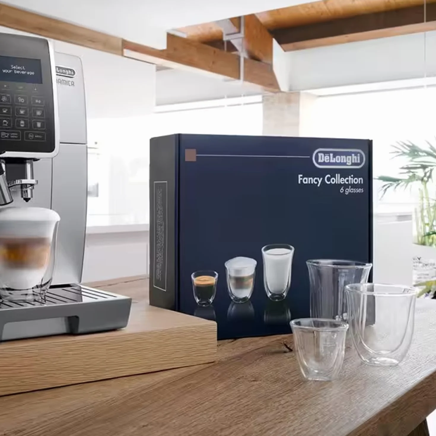 De'Longhi 5513296671 Szklanki, Przezroczysty, 60/90/220ml