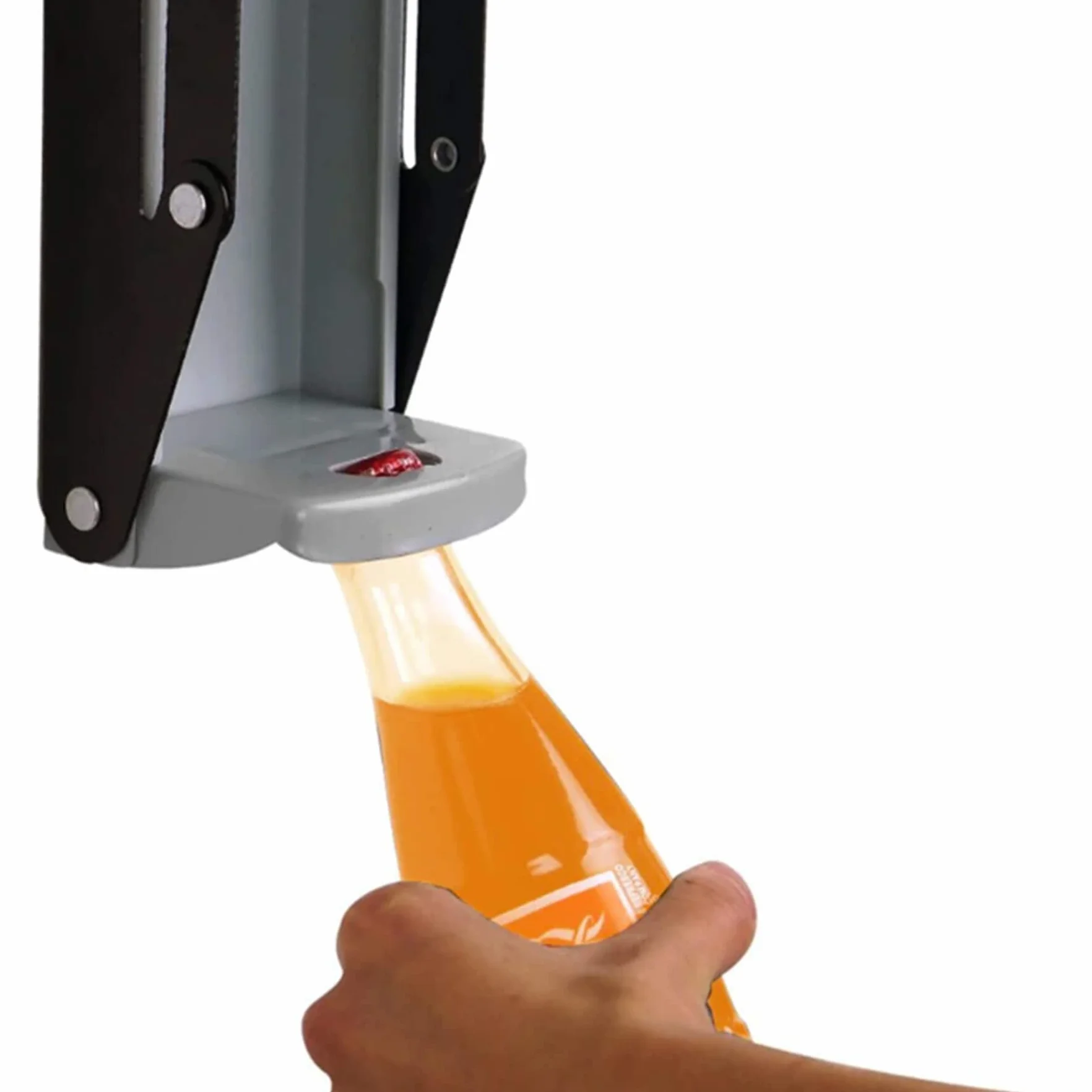 Retoo Kruszarka do puszek, prasa do puszek z otwieraczem do butelek do montażu na ścianie, prasa do puszek po piwie 500 ml, narzędzie do recyklingu w domu, kruszarka do piwa, butelek PET, puszek,
