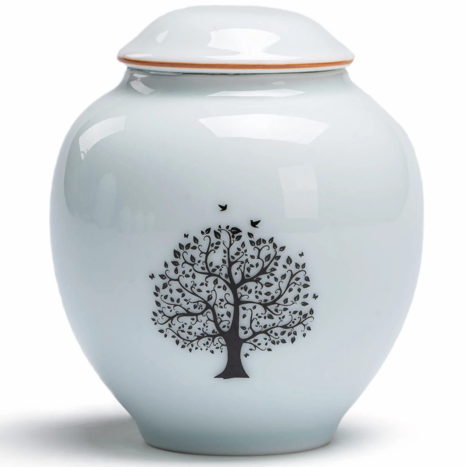Ceramiczne mini urny na prochy Drzewo Życia dla dorosłych i zwierząt