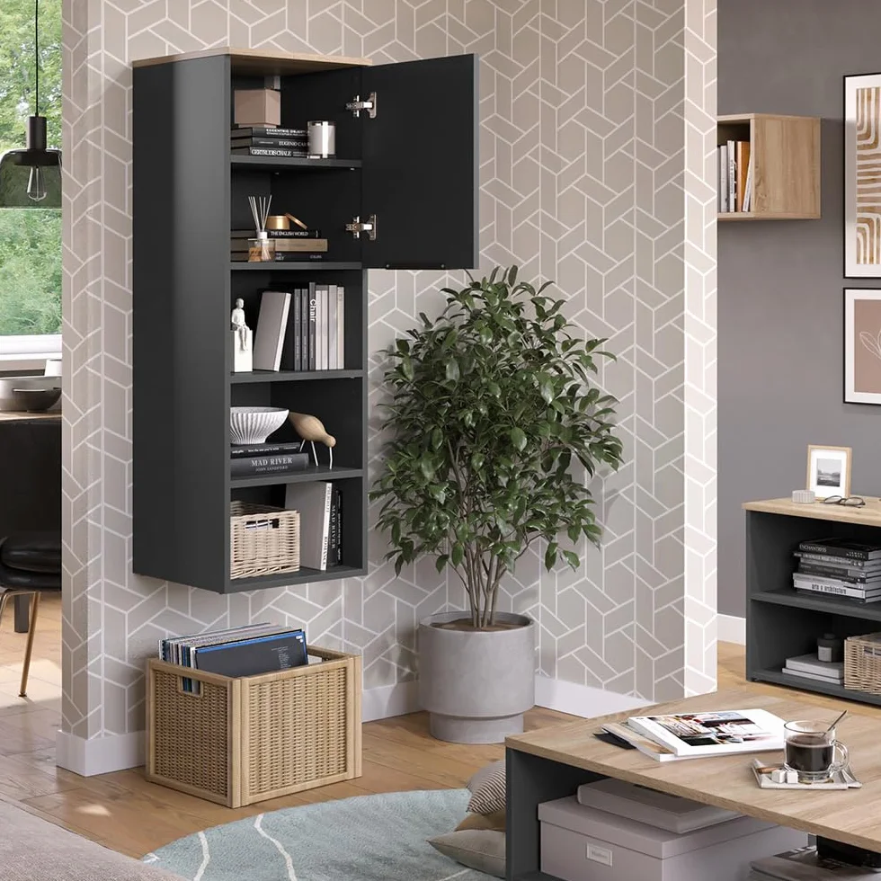 Vicco Szafka uniwersalna "Wido", Antracyt/Sonoma, 40.2 x 120 cm z drzwiami