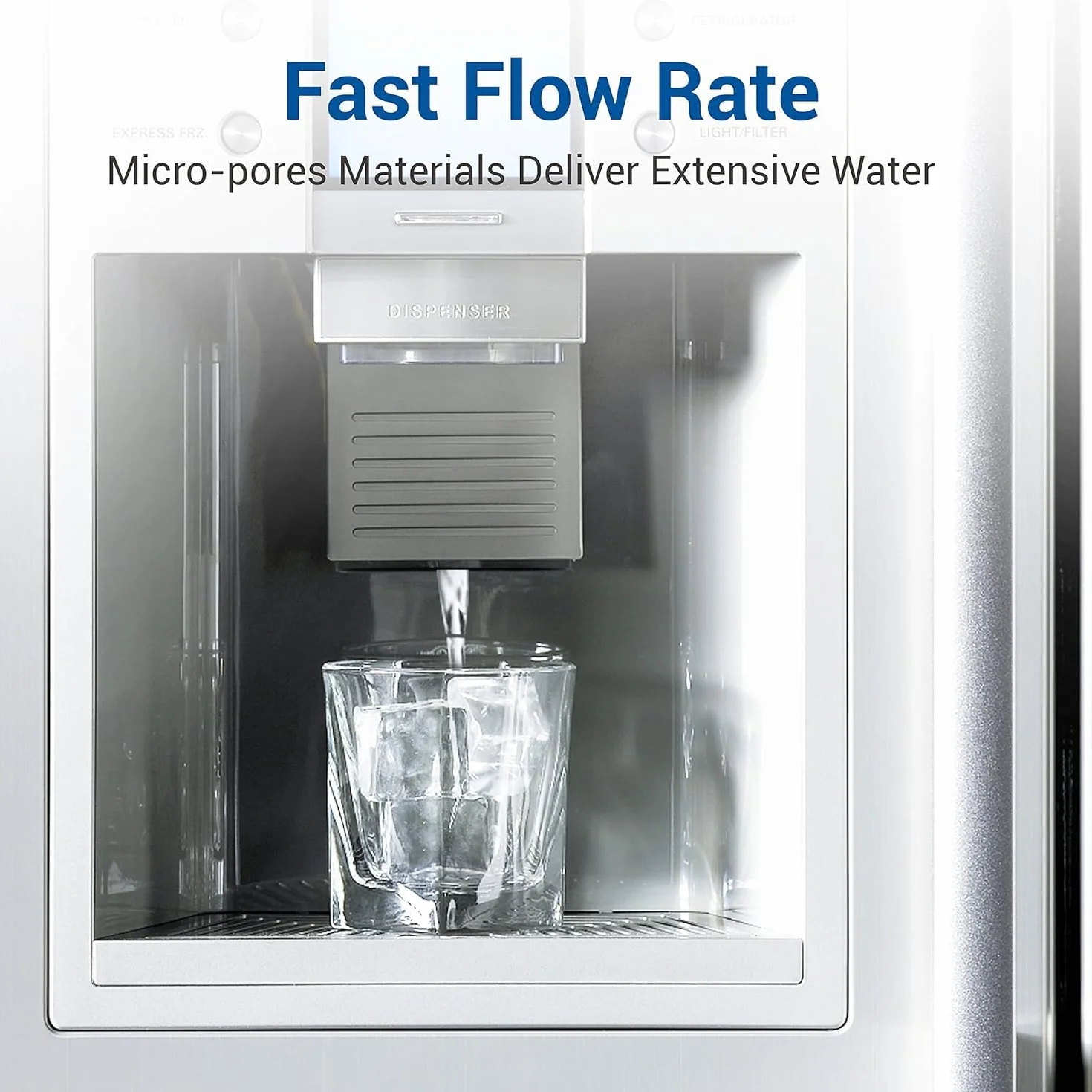 AQUACREST 644845 Zamienny Filtr Wody do Lodówki Kompatybilny z Bosch Siemens Neff Miele Haier