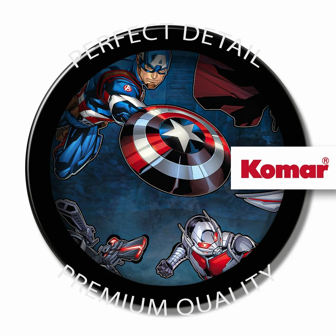Marvel Tatuaż ścienny - Avengers Crew - rozmiar 50 x 70 cm - pokój dziecięcy, naklejka ścienna, naklejka na ścianę