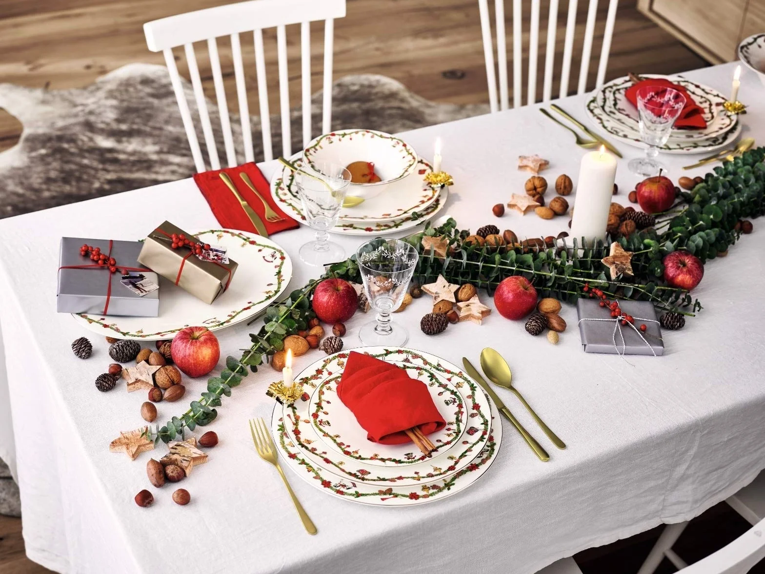 Hutschenreuther 02048-726037-14675 Nora Christmas filiżanka do herbaty/cappuccino 2-częściowy (1 zestaw)