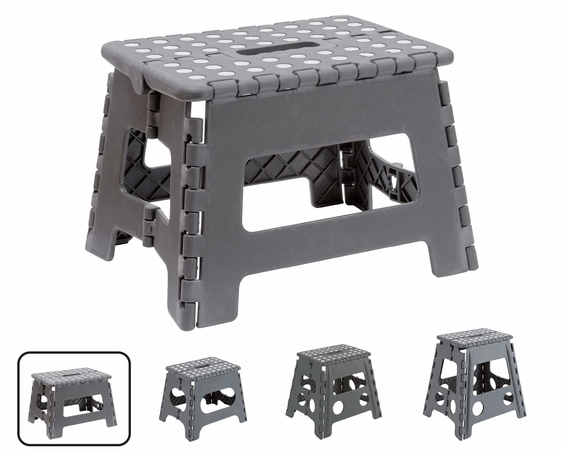 ARREGUI TB-022-G Składany stołek 150 kg 22 cm Szary