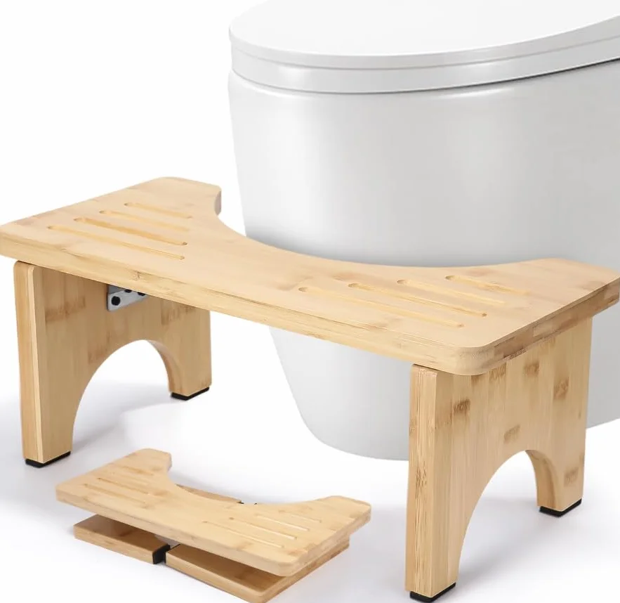 Bambusowy taboret toaletowy