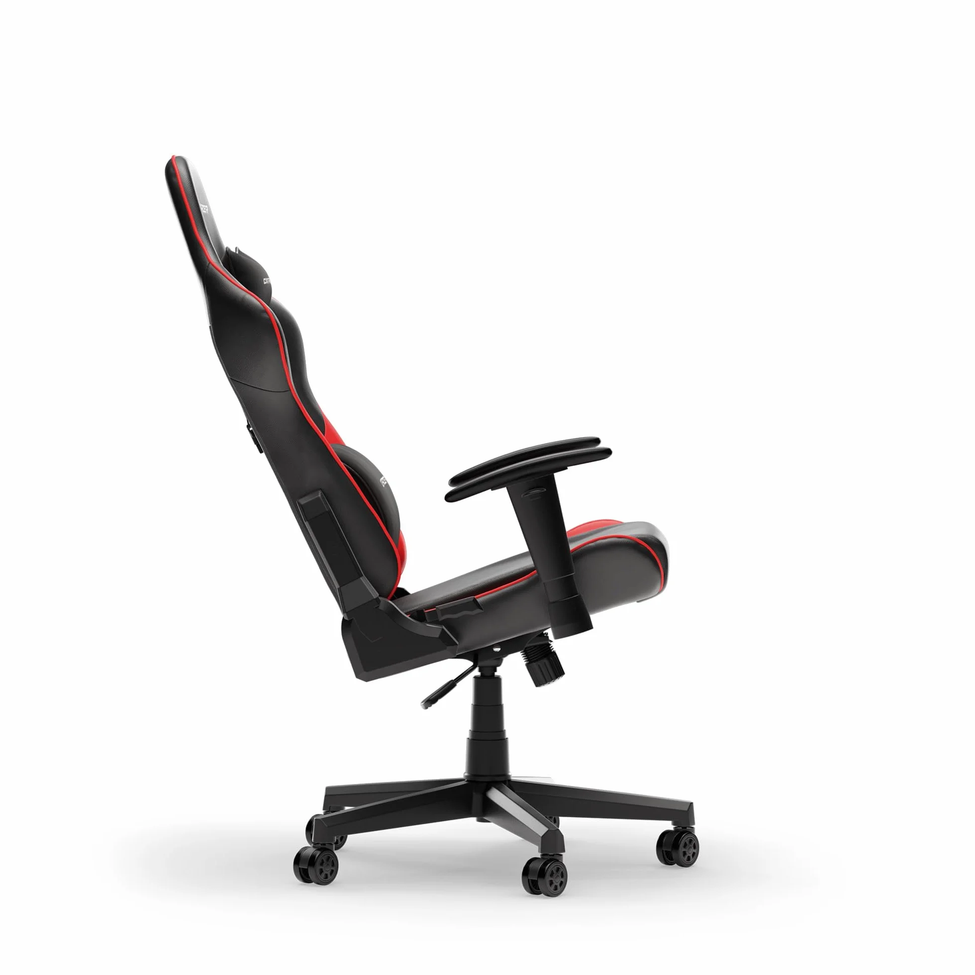 DXRacer PRINCE L Czarny & Czerwony Fotel Gamingowy PVC Skóra