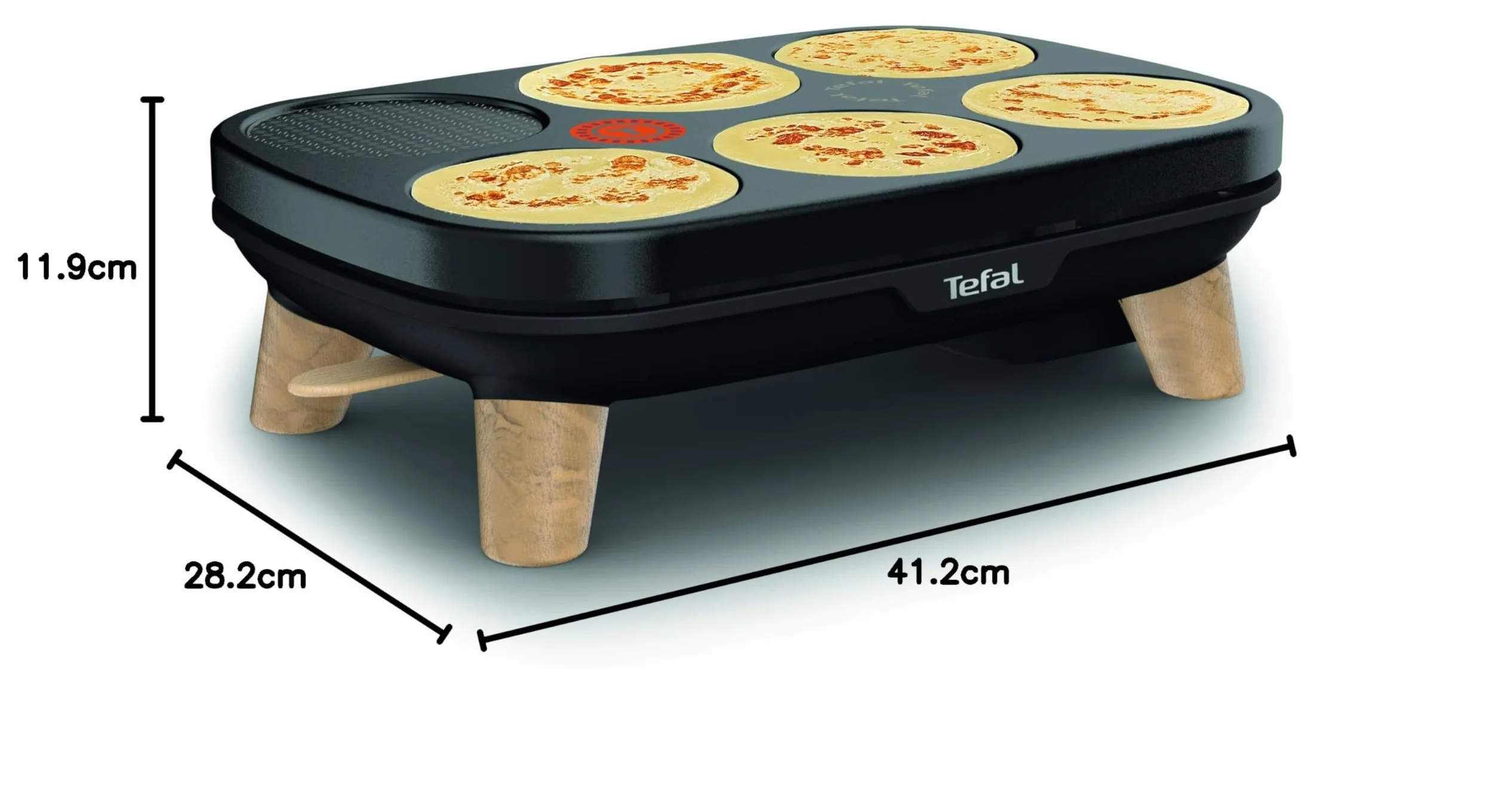 Tefal Gourmet 2 płyt nieprzywierających regulowana temperatura wielofunkcyjny naleśnikarka