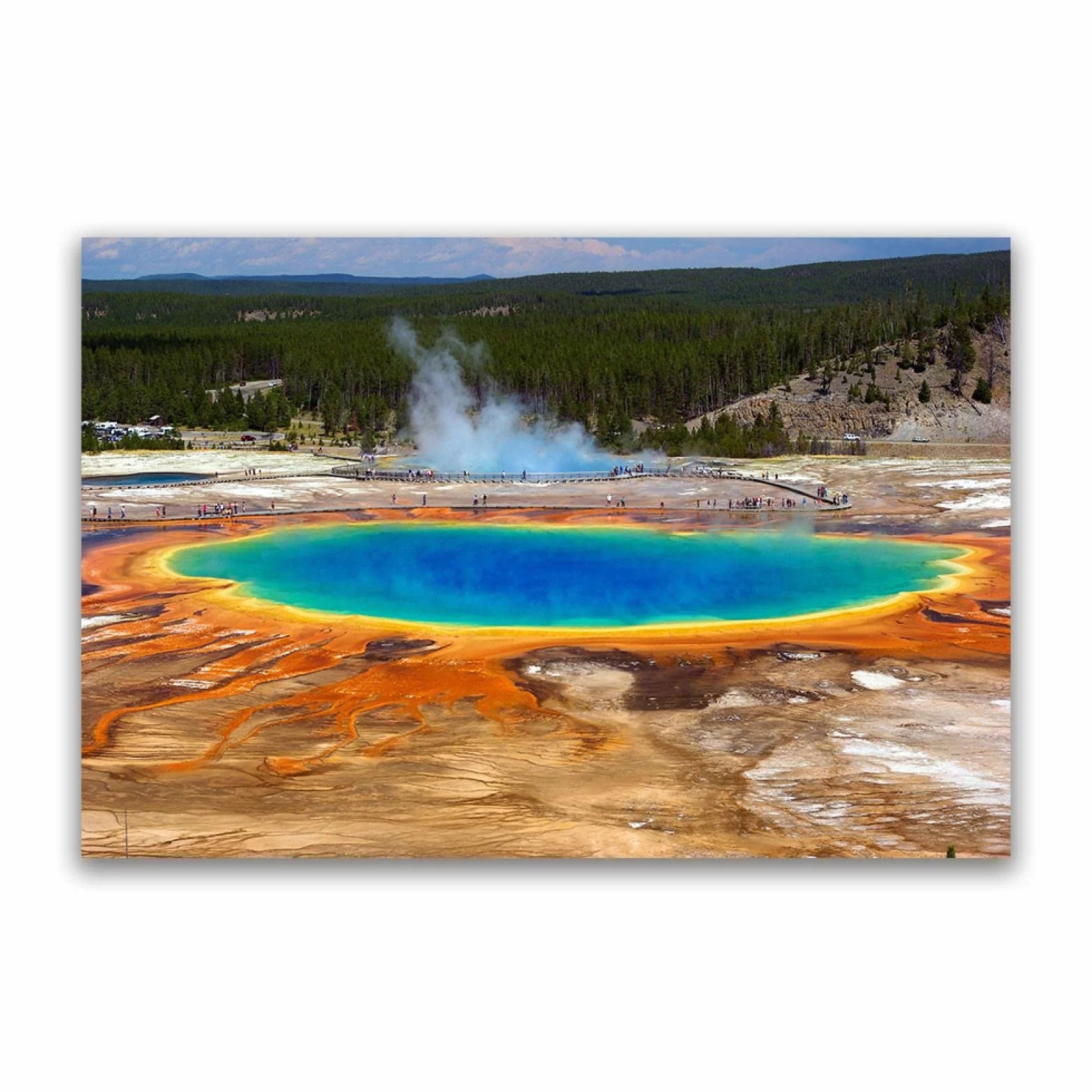 Park narodowy Yellowstone płótno sztuka ścienna krajobraz obrazy - obrazy panoramiczne nadruk na płótnie natura plakat artystyczne wydruki ścienne do dekoracji salonu 70 x 100 cm bez ramy
