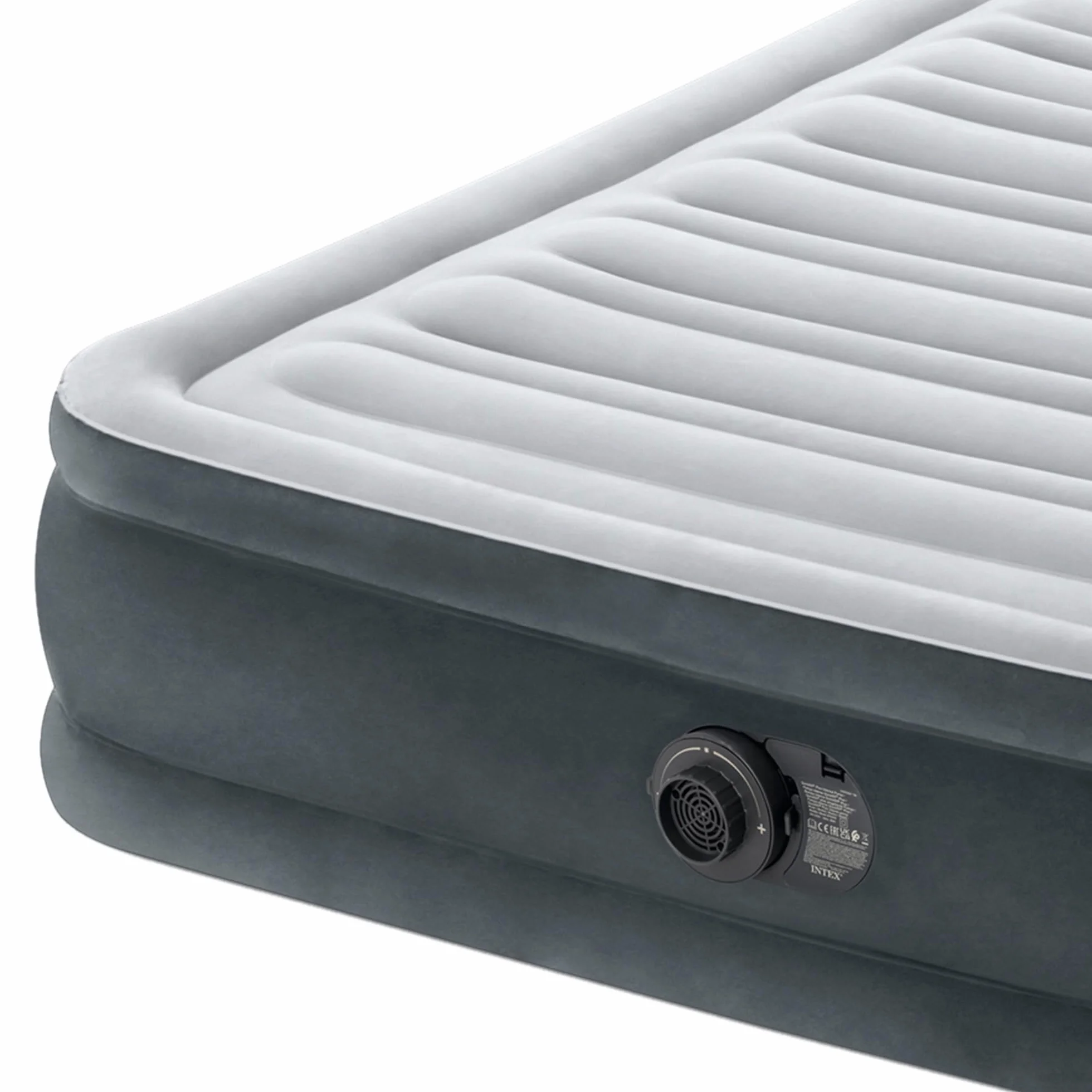 Intex 67768ND - Materasso Dura-Beam Comfort Plush Piazza e Mezza con Pompa Elettrica Incorporata, 137x191x33 cm
