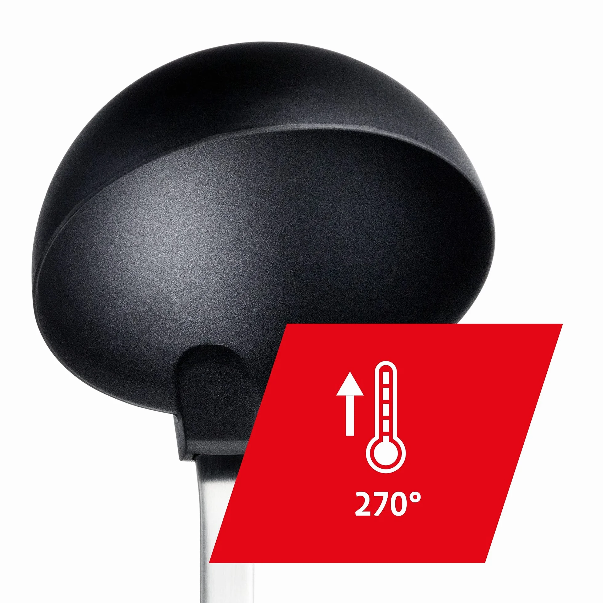 Silit Classic Line chochla do zupy 30 cm, chochla do sosów/chochli z tworzywa sztucznego, polerowana stal nierdzewna, odporna na wysokie temperatury, idealna do garnków powlekanych