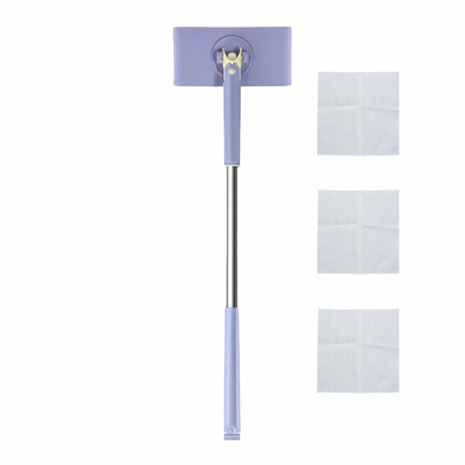Mini mop ręczny, kompaktowy mop, długość 70 cm, kompatybilny z chusteczkami do twarzy, przenośny środek do czyszczenia podłóg, do domu, mieszkania, łazienki