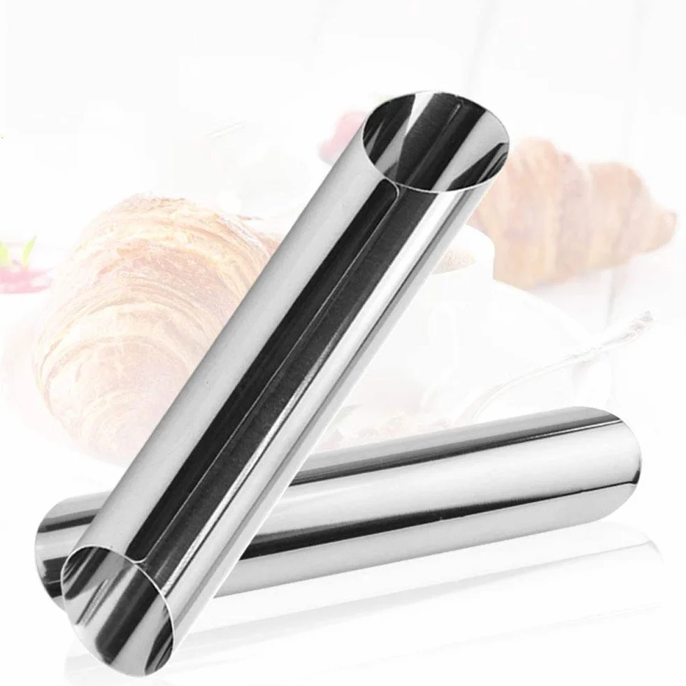 Cannoli Zestaw 12 tubek Cannoli Formy/Rurki do pieczenia ze stali nierdzewnej