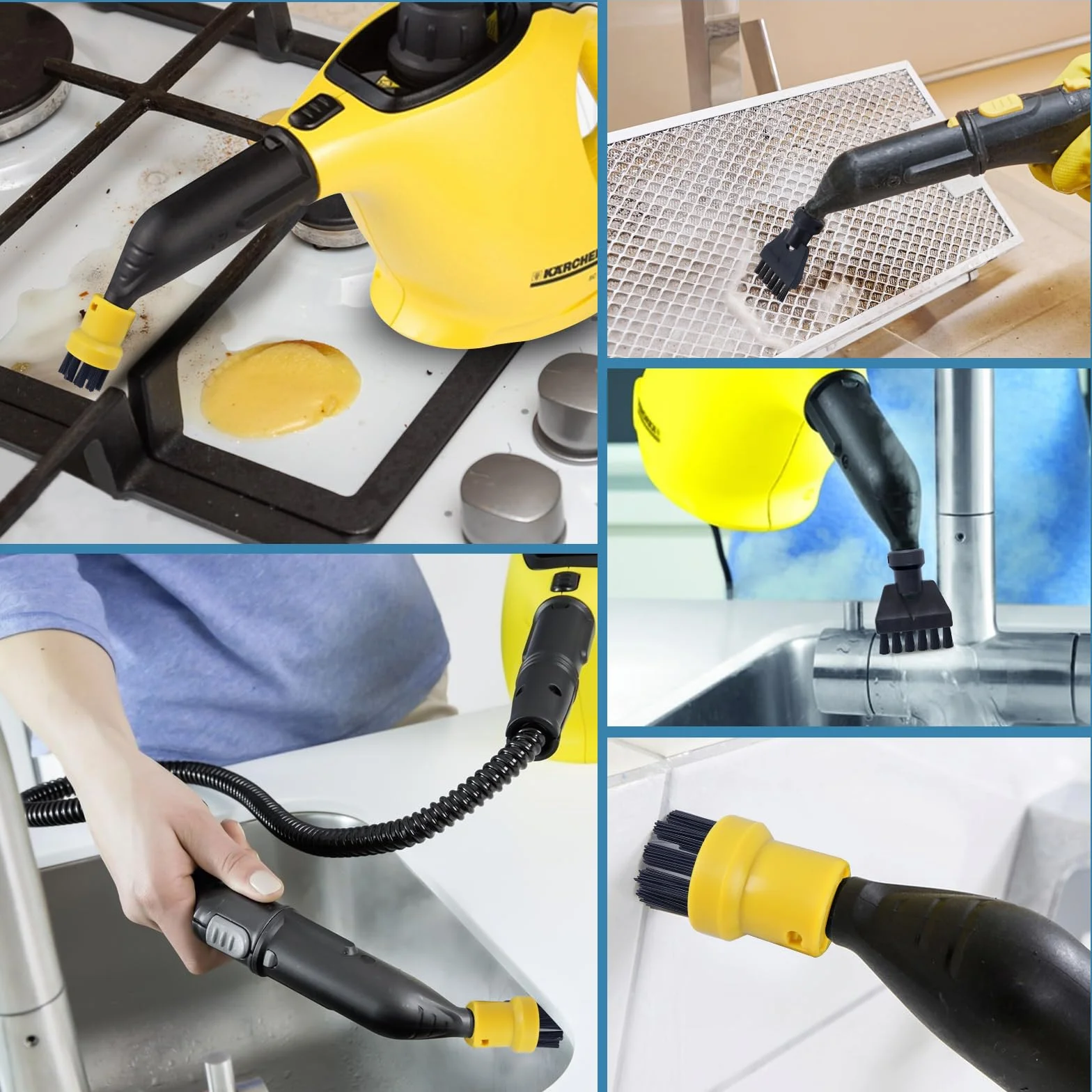 Szczotki do czyszczenia parą Karcher SC1 SC2 SC3 SC4 SC5, uszczelniające do kuchni, mebli, łazienki, dywanów