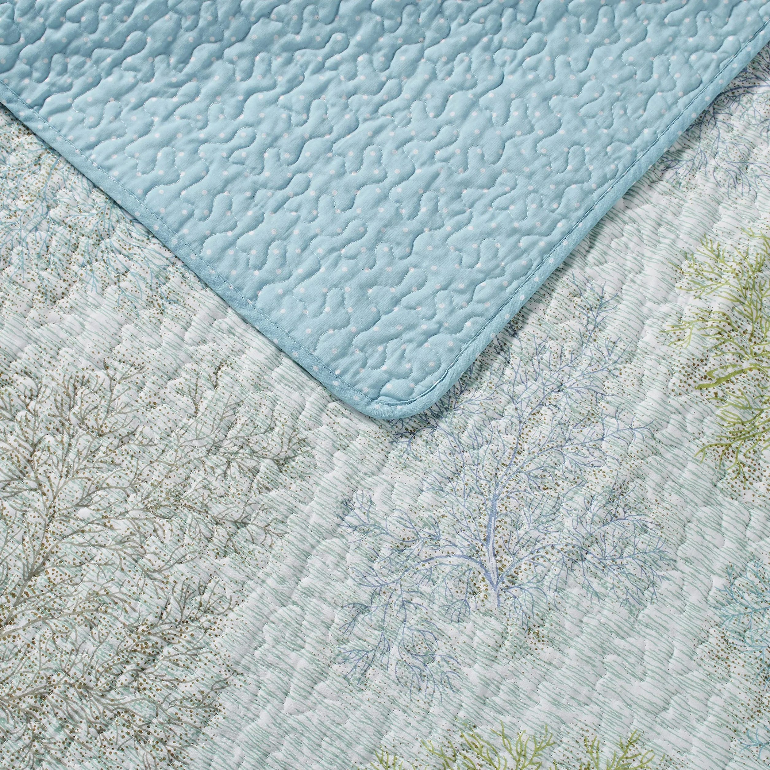 Laura Ashley Zestaw kołder – ultramiękka pościel całoroczna, dwustronna stylowa narzuta z pasującą poszewką, niebieska, podwójna