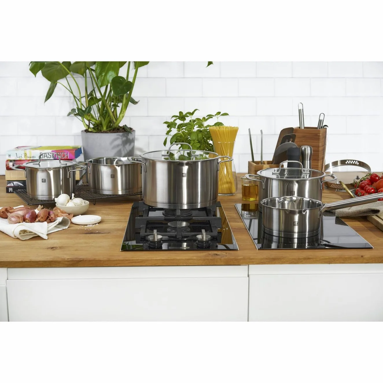 ZWILLING TrueFlow Kochtopfset 5-teilig Edelstahl Induktionsgeeignet Silber