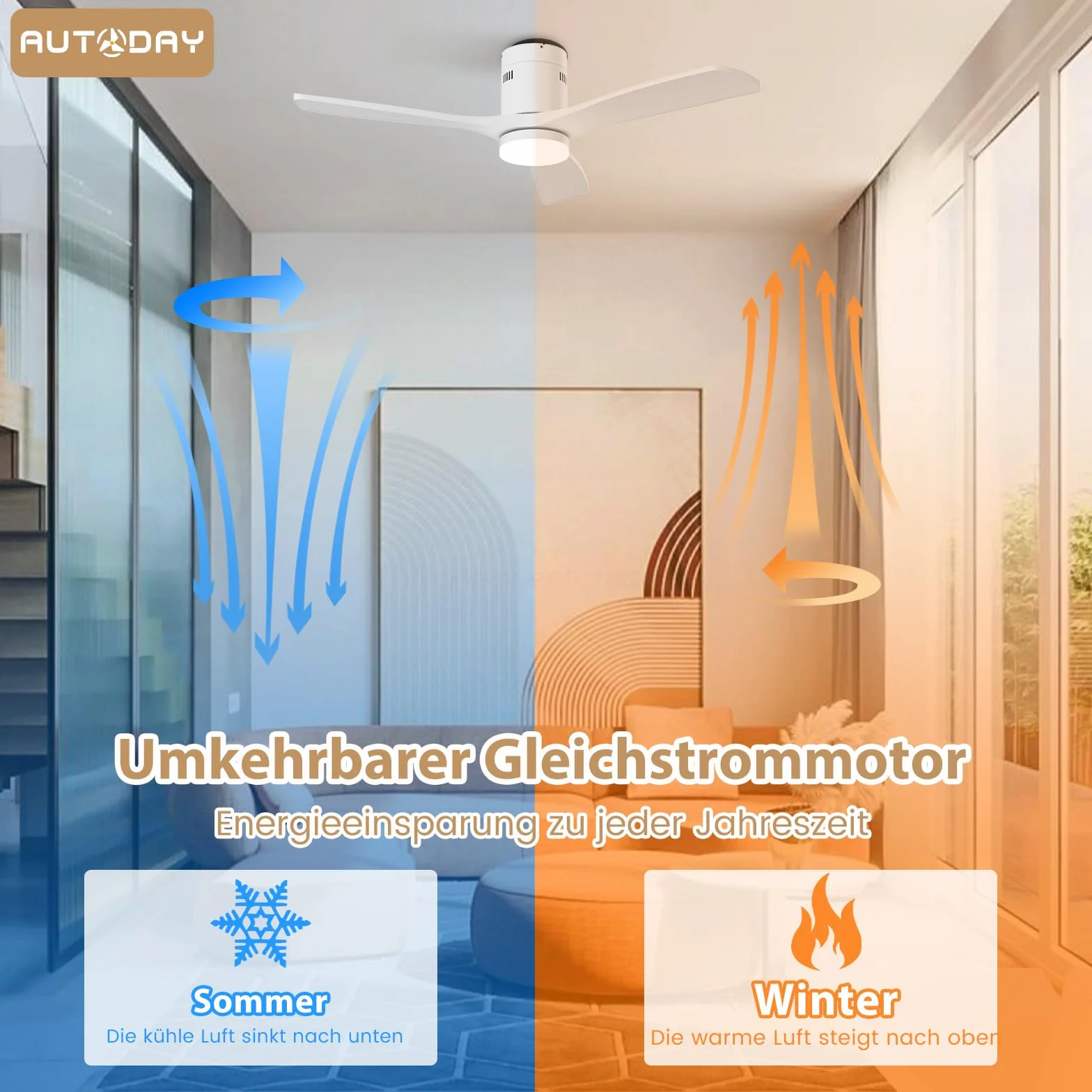 Drewniany wentylator sufitowy z oświetleniem, ściemnialne LED 24 W, cichy silnik DC 38 W, 132 cm, drewniany wentylator sufitowy z pilotem zdalnego sterowania z funkcją pamięci, 6 prędkości