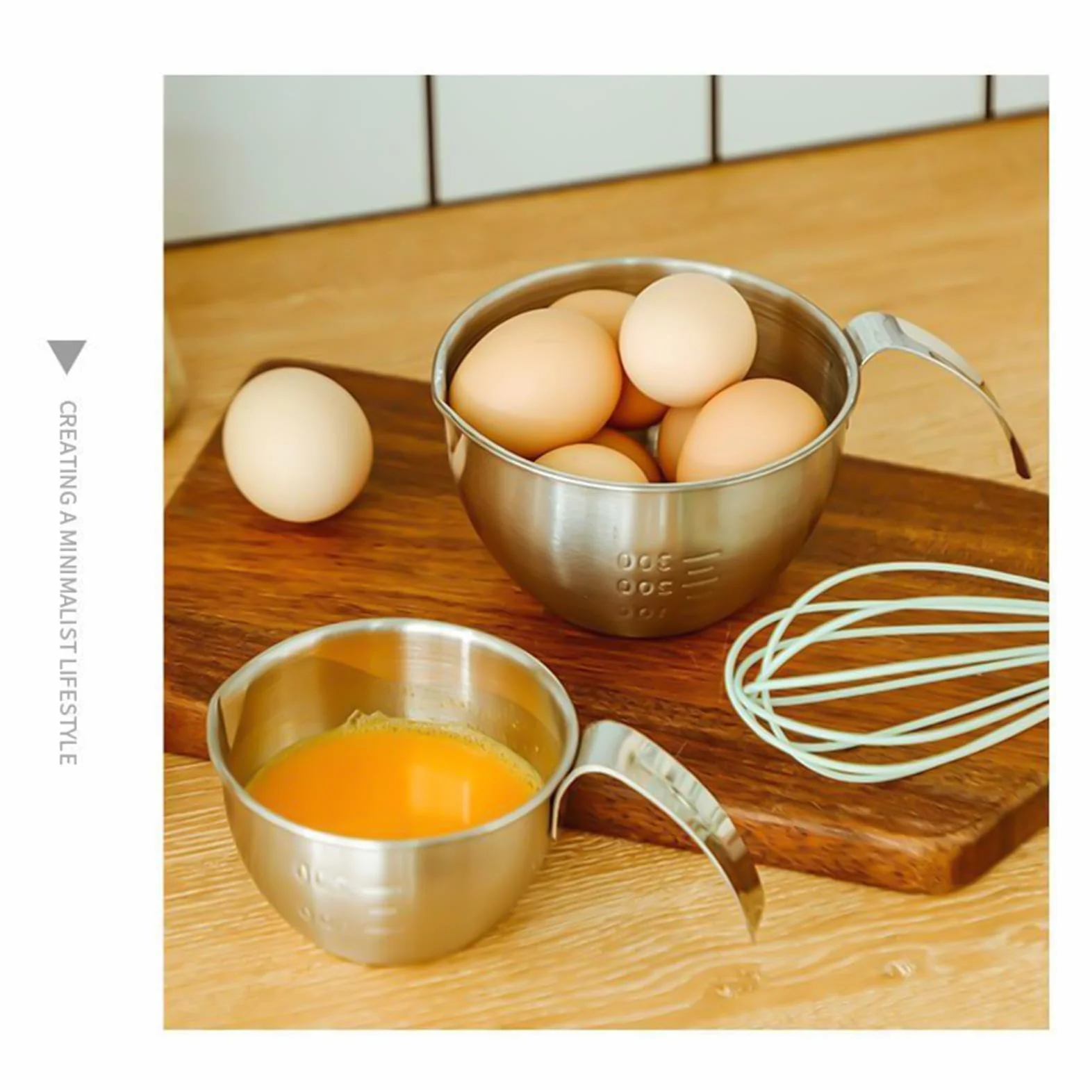 Mixing Bowl Set, Stainless Steel Colander, Draining Basket Bowl, Handle Strainer Bowls, Kitchen Prep Mixing Bowls, Food Washing Tool