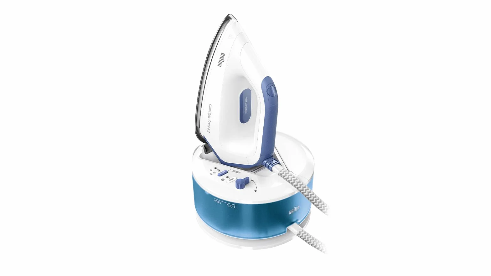 Braun IS2143BL CareStyle Compact Żelazko z Generatorem Pary, 2400 W, Niebieski