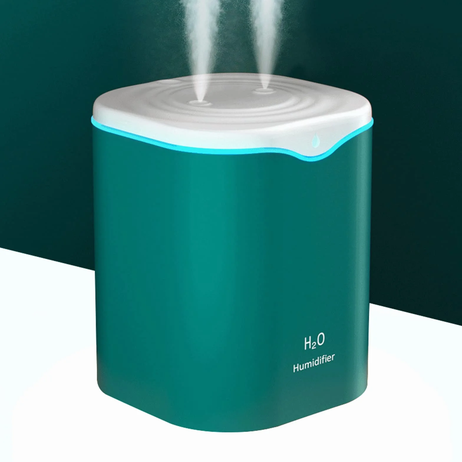 WANGCL USB przenośne nawilżacze powietrza 2000 ml nawilżacz powietrza do sypialni cichy nawilżacz powietrza nawilżacze powietrza do sypialni rośliny domowe (zielone)
