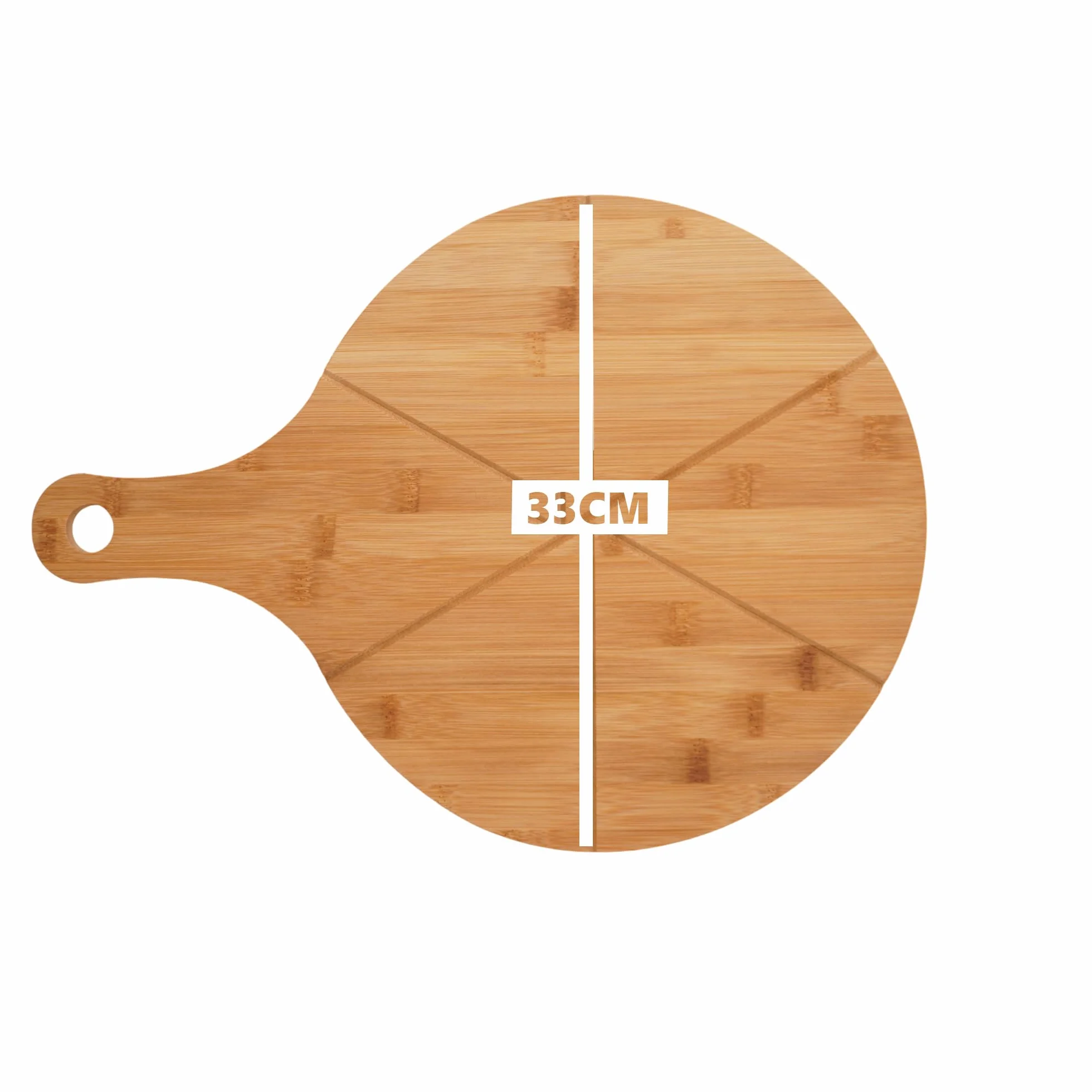 hausleben Drewniane talerze do pizzy 33 cm (zestaw 2-3-4 szt.) duża deska do pizzy z uchwytem, talerz podstawowy, okrągła deska do pizzy, drewniana deska do pizzy, pizza plate, deska do krojenia pizzy