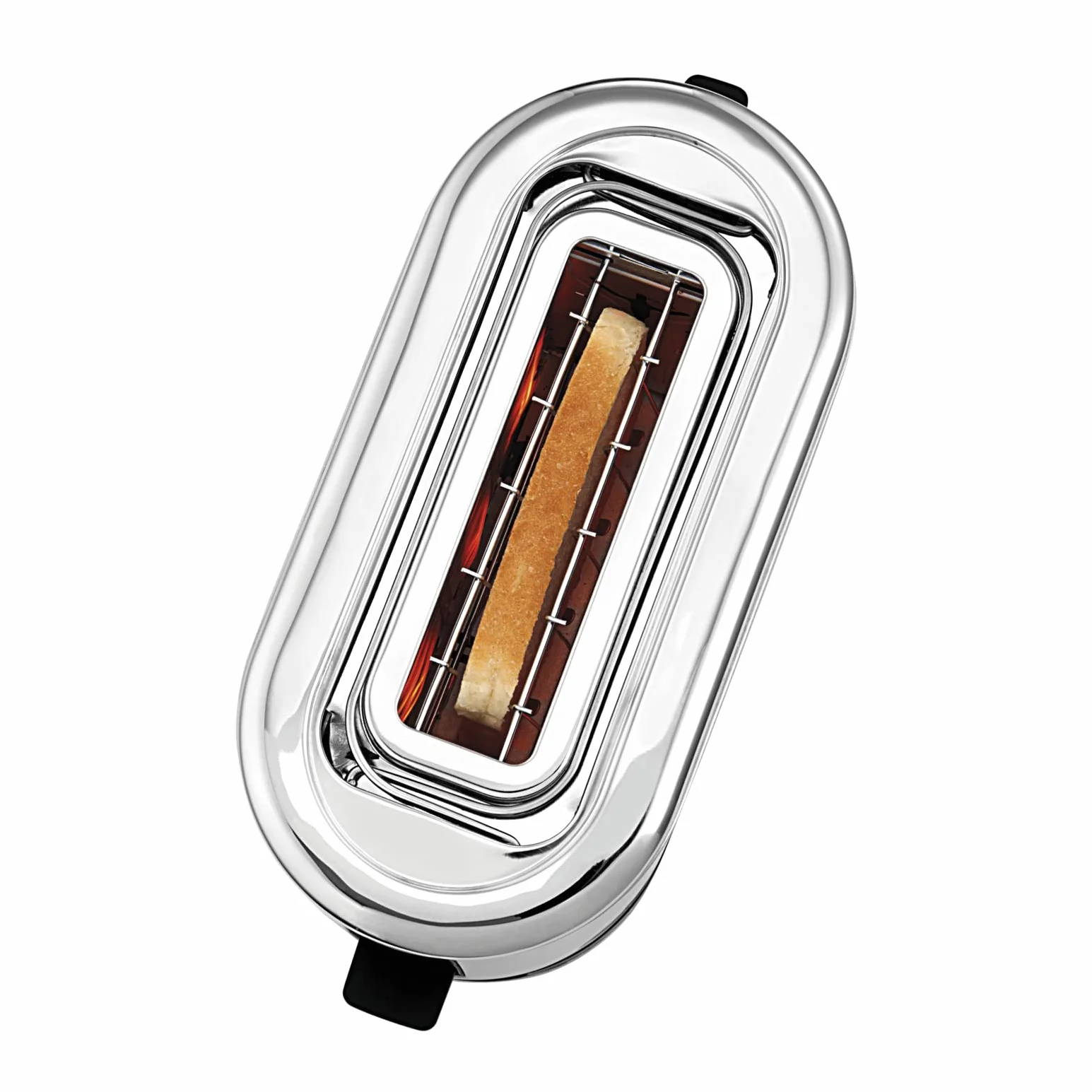 WMF Küchenminis toster na 1 kromki, długa szczelina, XXL-Tost, nakładka na bułki, 7 stopni opiekania, zabezpieczenie przed przegrzaniem, 600 W, stal nierdzewna, matowa