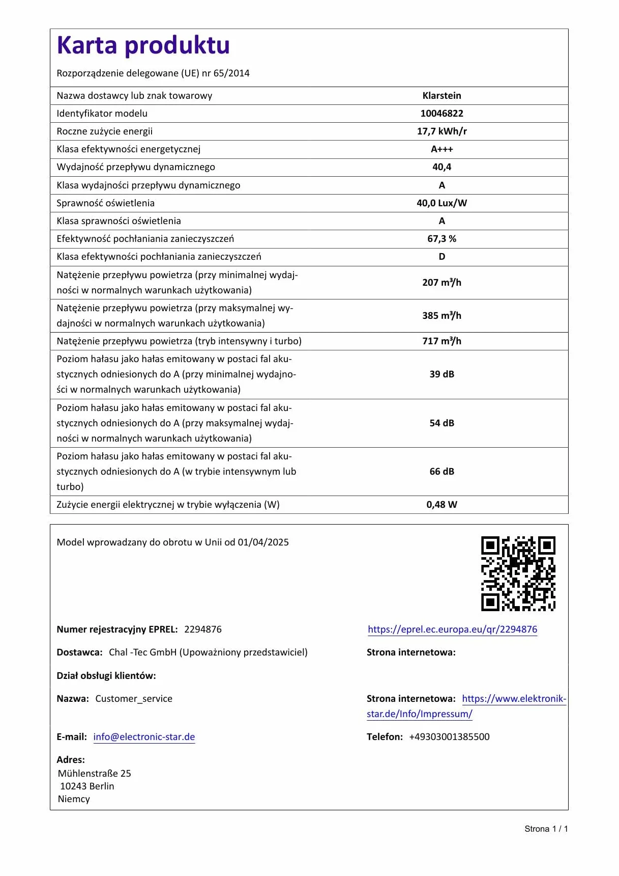 Klarstein SleekAir okap kuchenny – 60 cm okap podszafkowy, 686 m³/h, klasa efektywności energetycznej A++, dotykowy panel sterowania, oświetlenie LED 2700-6500 K