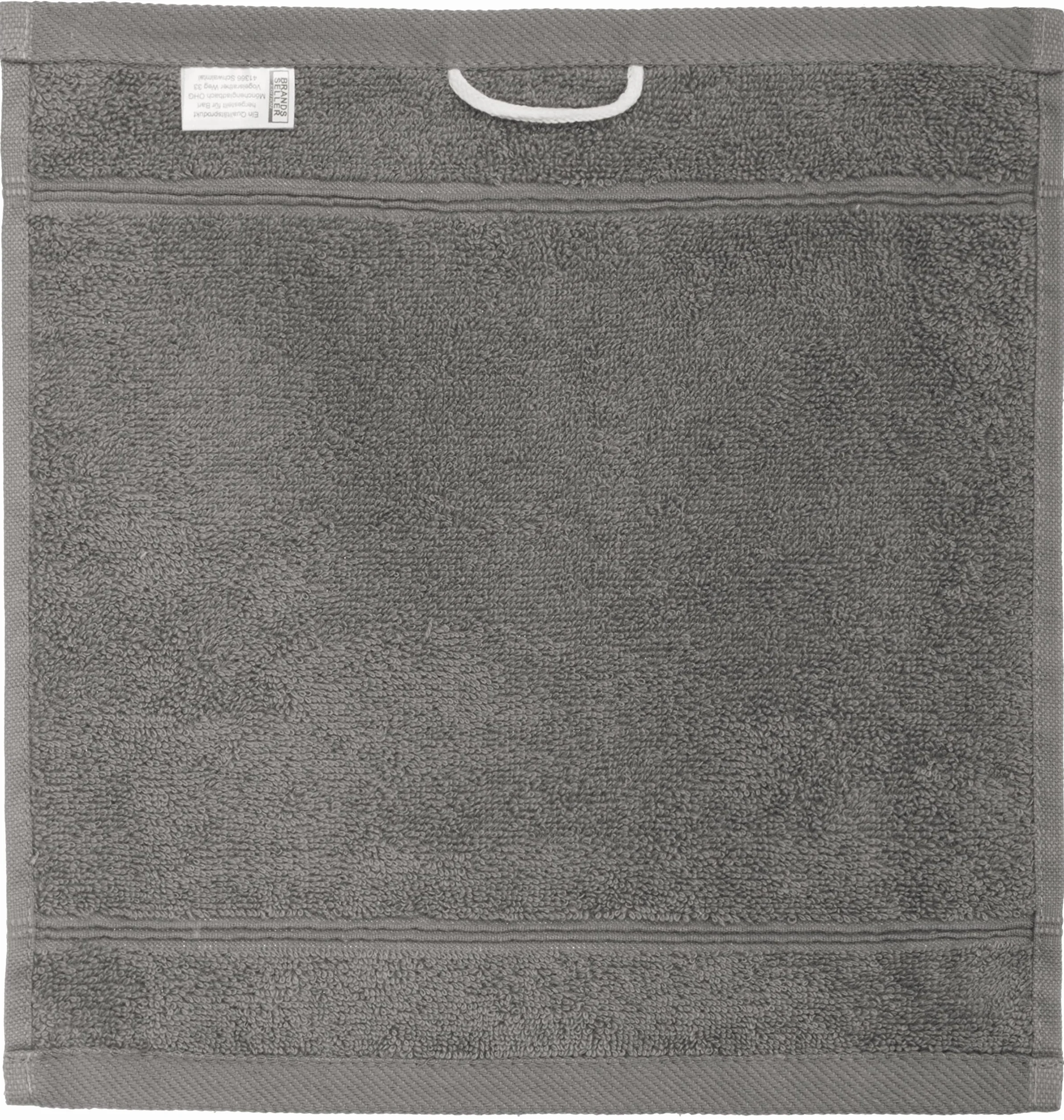 Brandsseller 10-częściowy zestaw ręczników do mycia 30 x 30 cm, myjki frotte, ręczniczki do mydła, ręczniki dla gości z zawieszką, bawełna 470 g/m², do łazienki, gospodarstwa domowego - antracytowy