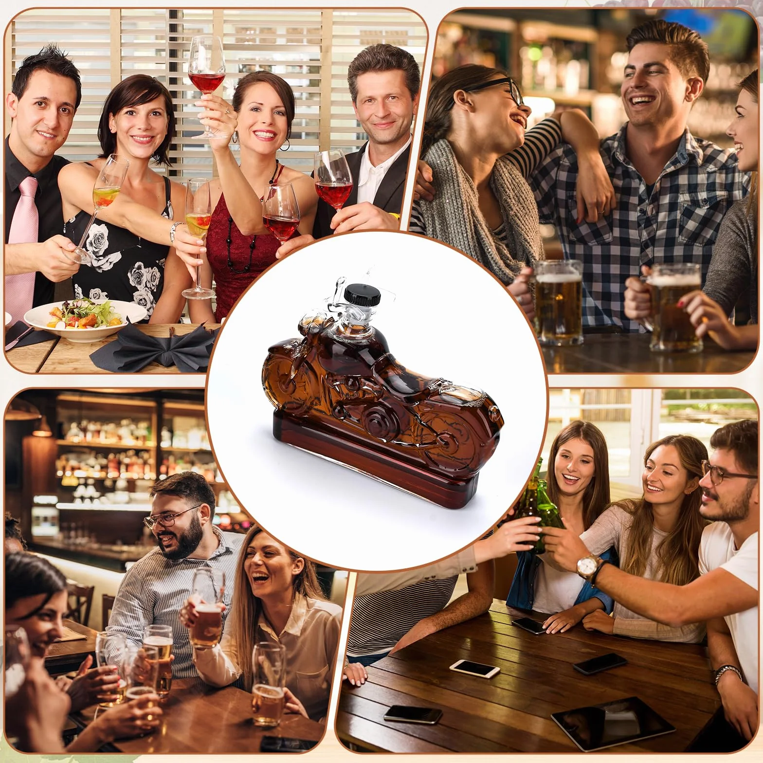 Karafka motocyklowa do whisky