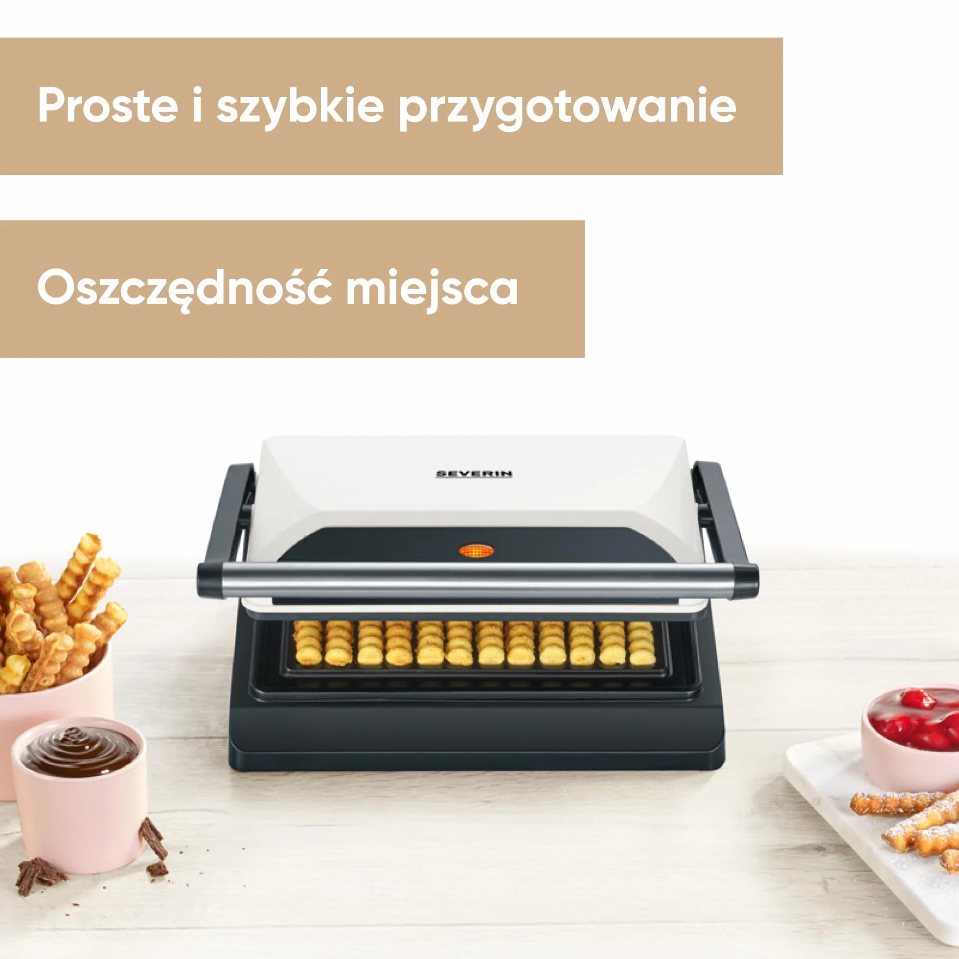 Severin WA2114 Waffel-Pommes-Maker