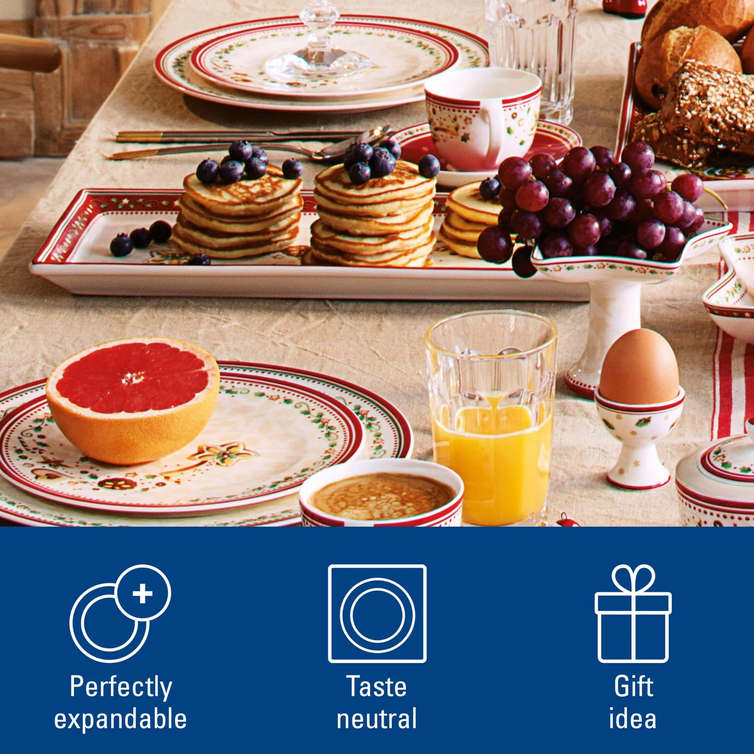 Villeroy & Boch Winter Bakery Delight Talerz do Ciasta, Porcelana, Wielokolorowy, L