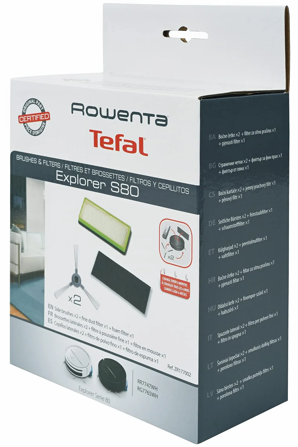 Rowenta Explorer 80 ZR177002 157 W zielony czarny szary pasuje do robota odkurzającego