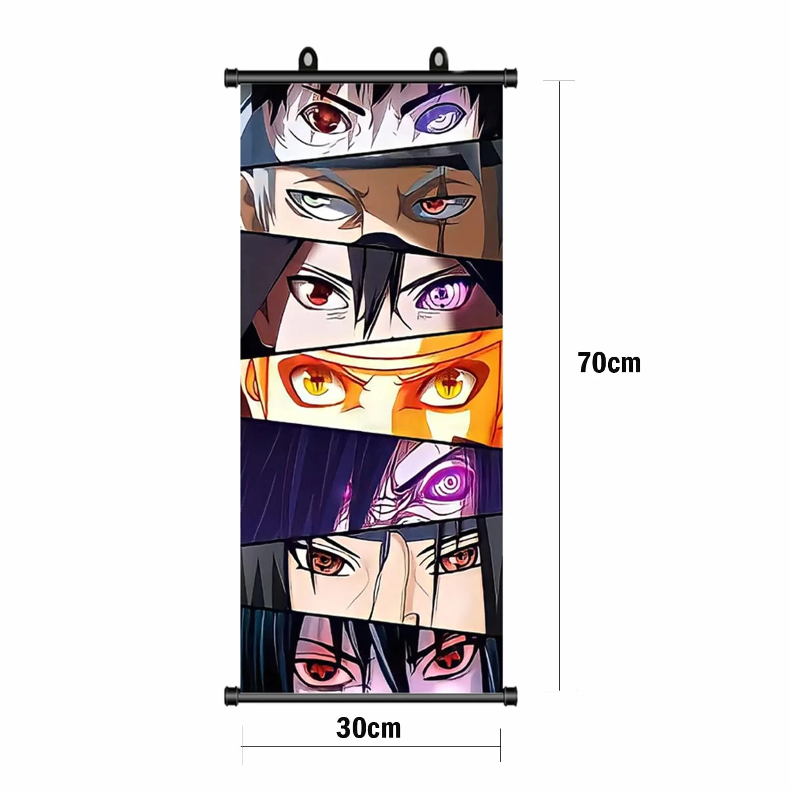 Naruto Rolowany Plakat Anime Sharingan 70 x 30 cm Manga Dekoracja Ściany