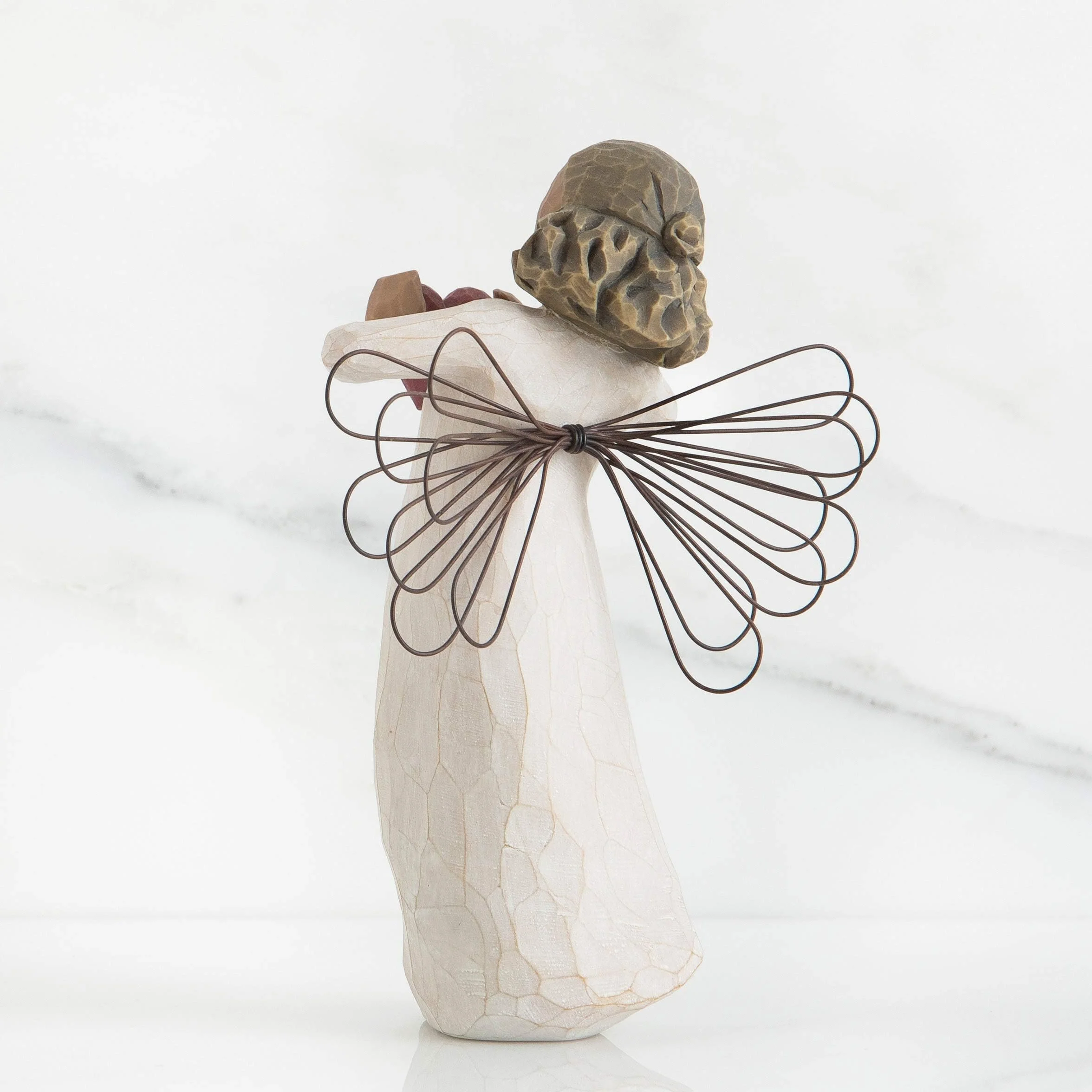 Willow Tree Anioł Figurka Ozdobna, Żywica, Beżowy/Brązowy, 14 cm