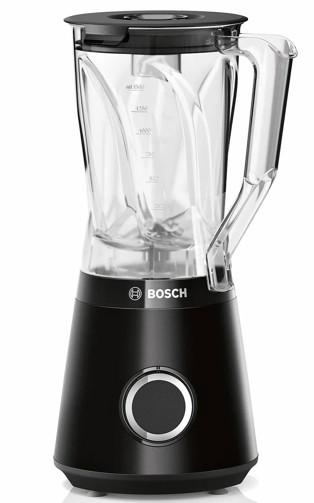 Bosch VitaPower Serie 4 Blender Kielichowy, długa żywotność, wytrzymała konstrukcja, łatwy w czyszczeniu, moc silnika 1200 W, kolor czarny MMB6141B