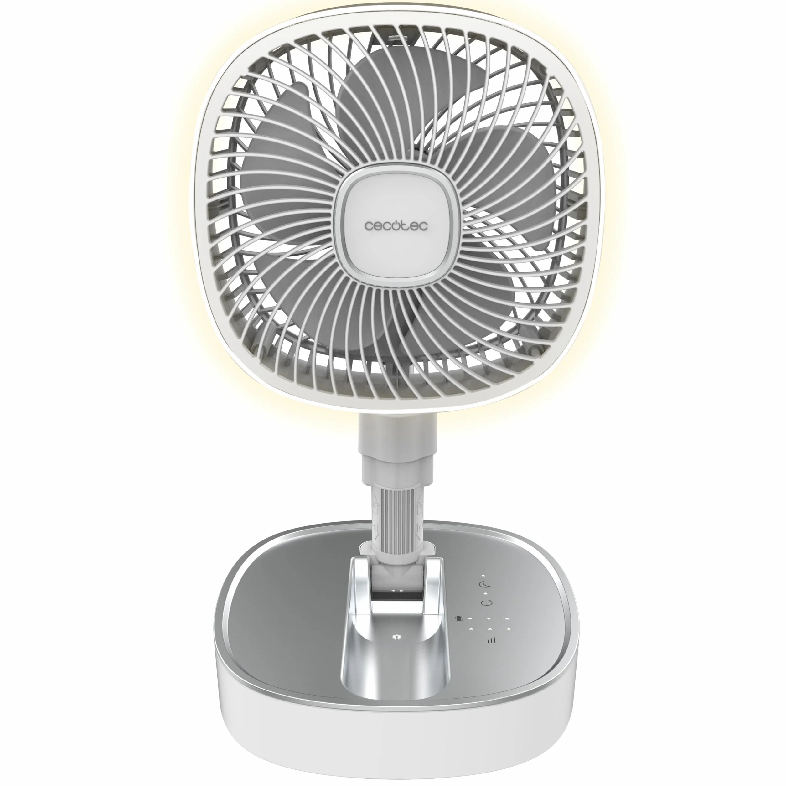 Cecotec Składany przenośny wentylator EnergySilence 1000 FoldAir Portable z LED, 8000 mAh, 10 cali