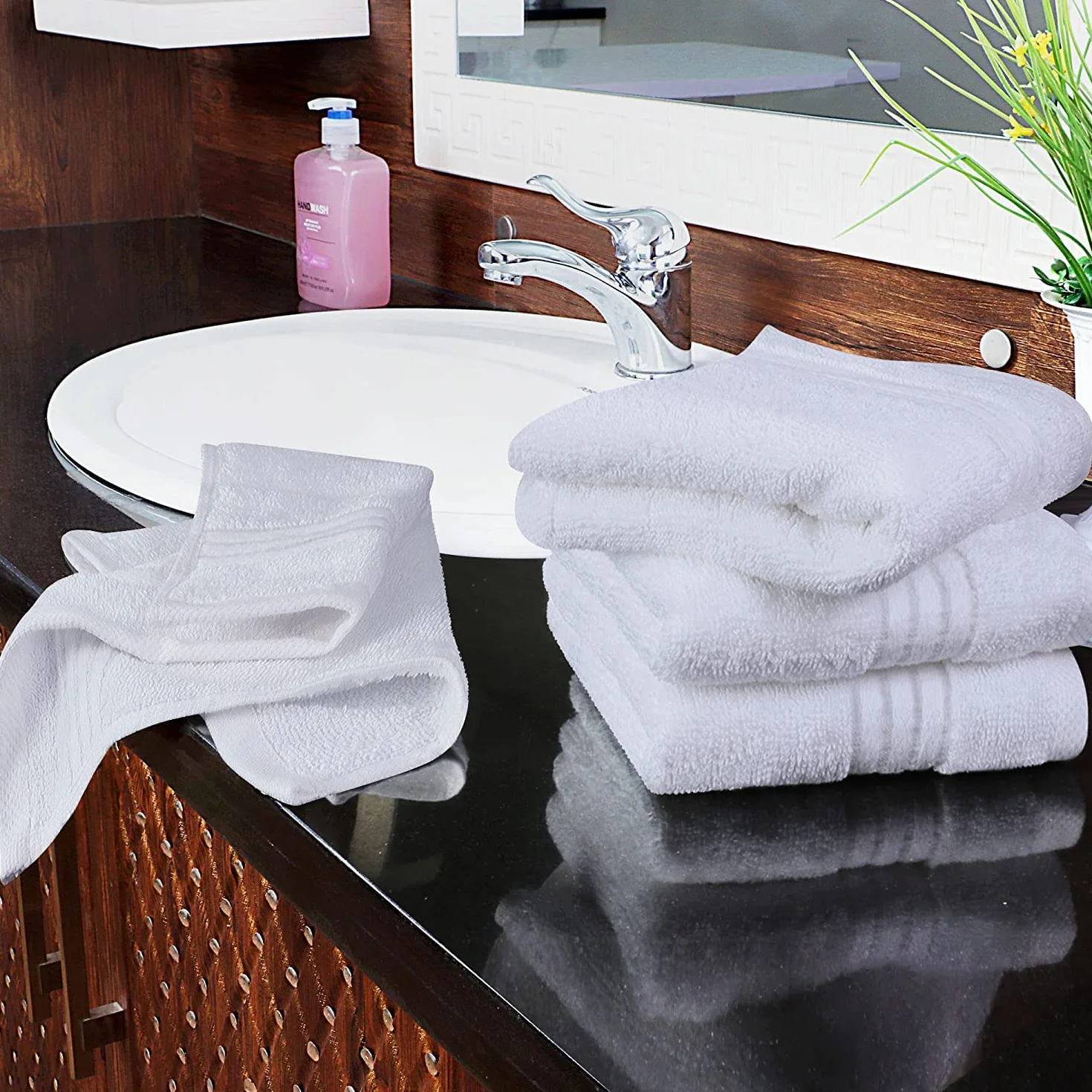 Utopia Towels - 12 luksusowych ściereczek, 30 x 30 cm - 100% bawełna Flanelowe ściereczki do twarzy Premia, bardzo chłonne i miękkie w dotyku (biały)