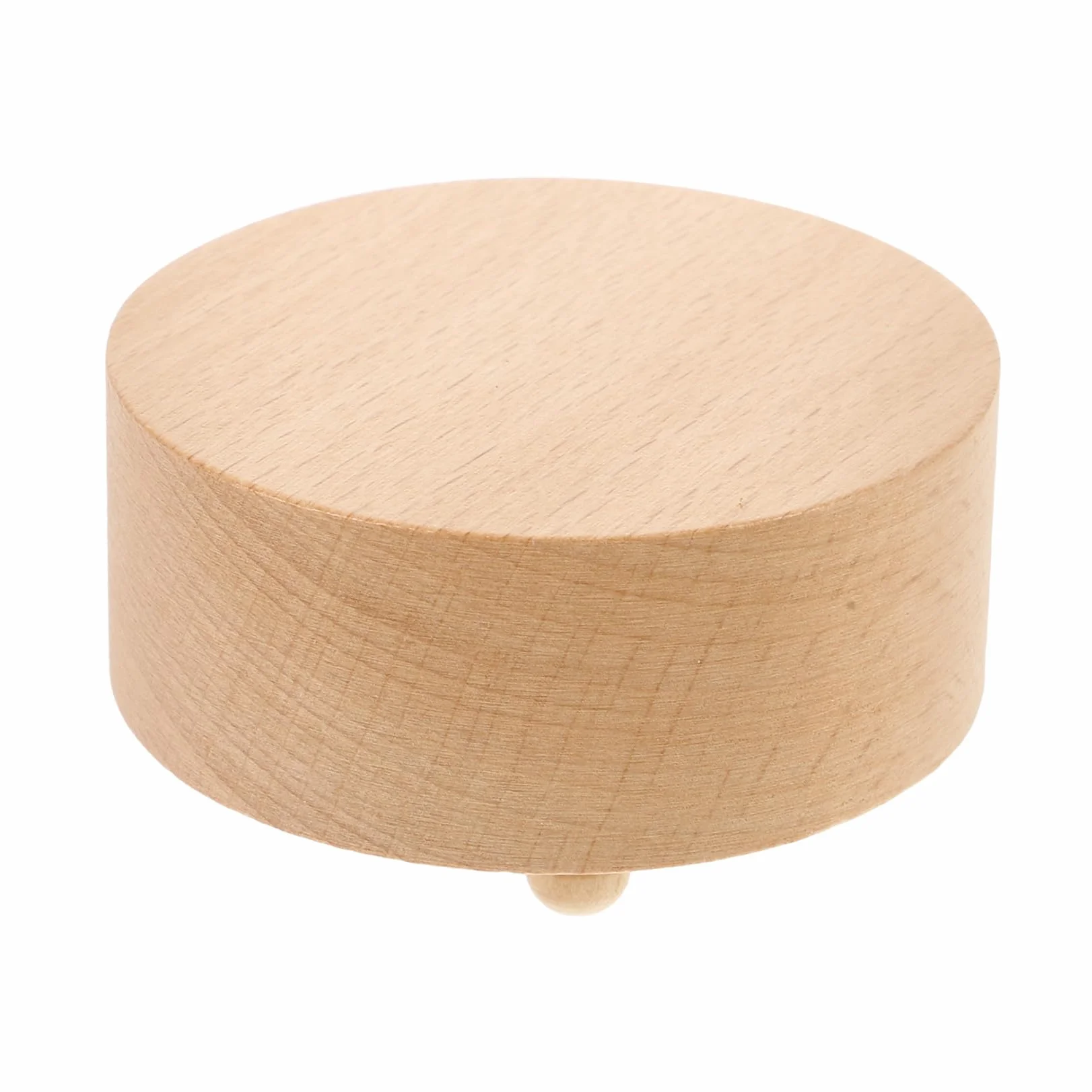 Diy Podstawka Do Muzycznych Pudełek Drewniana Okrągła Stabilna Przeznaczona Do Rękodzieła Materiał Akcesoria Muzyczne Doskonała