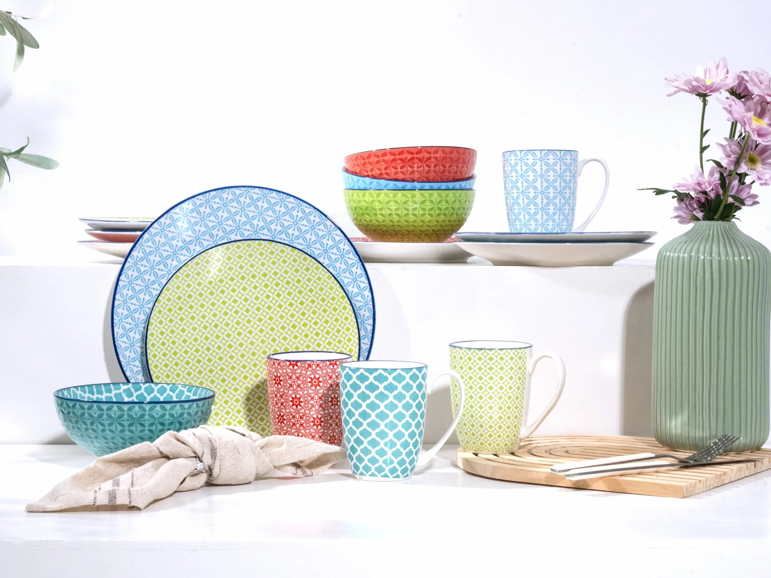 Creatable Mediterran Zestaw Naczyń, 36 x 32 x 35 cm, 16 Szt.
