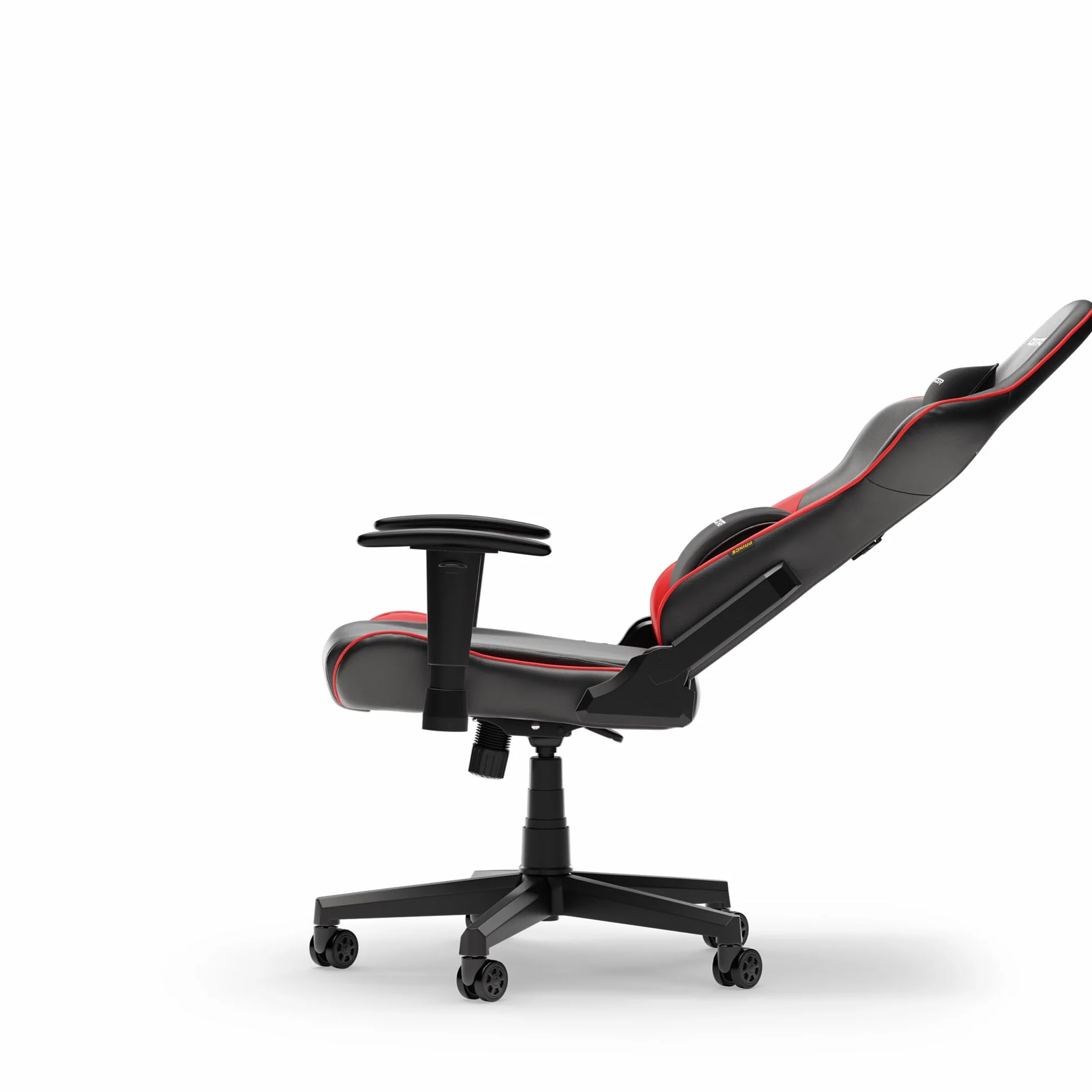 DXRacer PRINCE L Czarny & Czerwony Fotel Gamingowy PVC Skóra