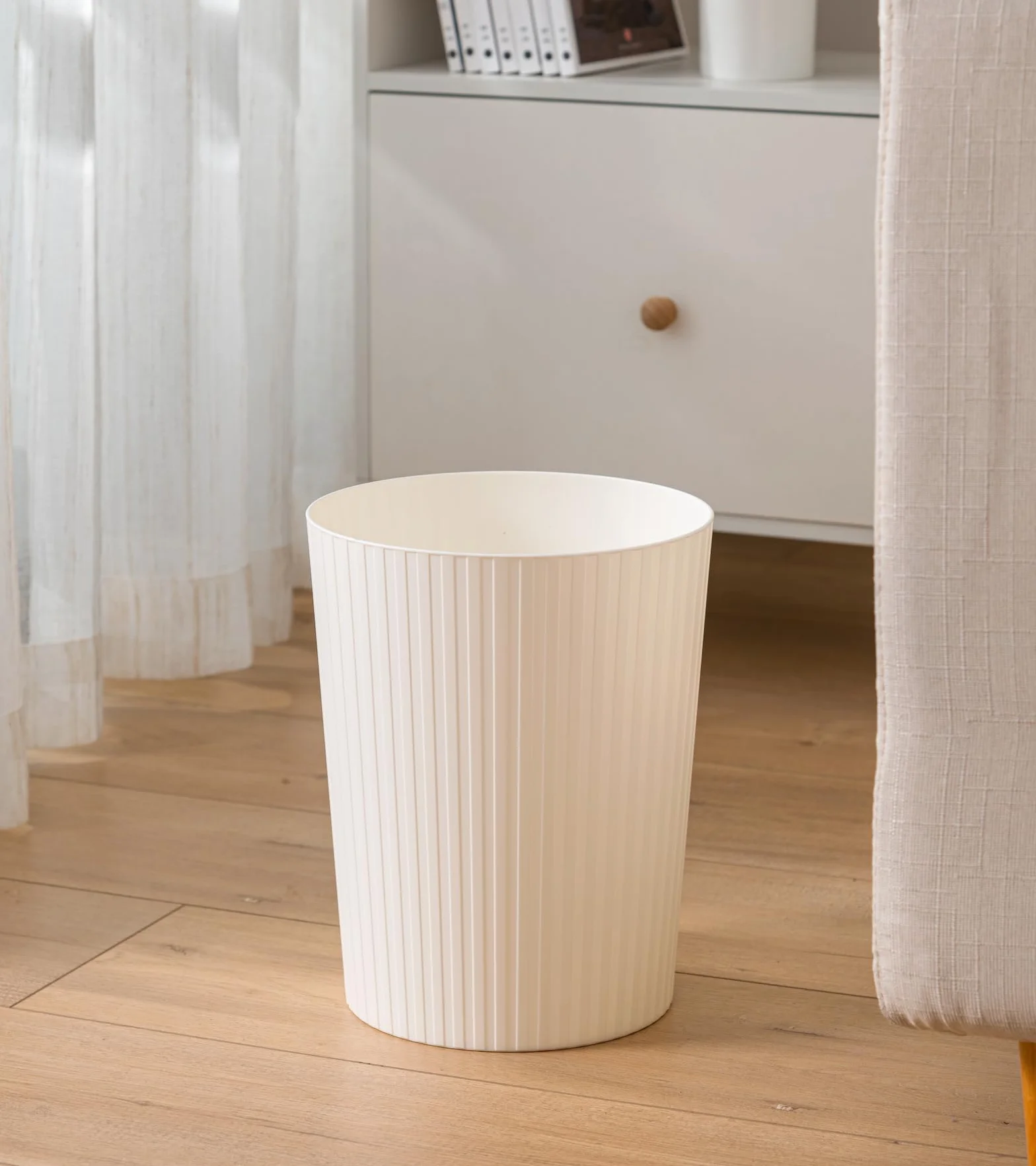 Cetomo Zestaw 7,2 l x 6, kosz na śmieci, kosz na odpady, kosz na papier, kosz na śmieci do łazienek, kuchni, biura domowego, pokoi w akademiku, biały