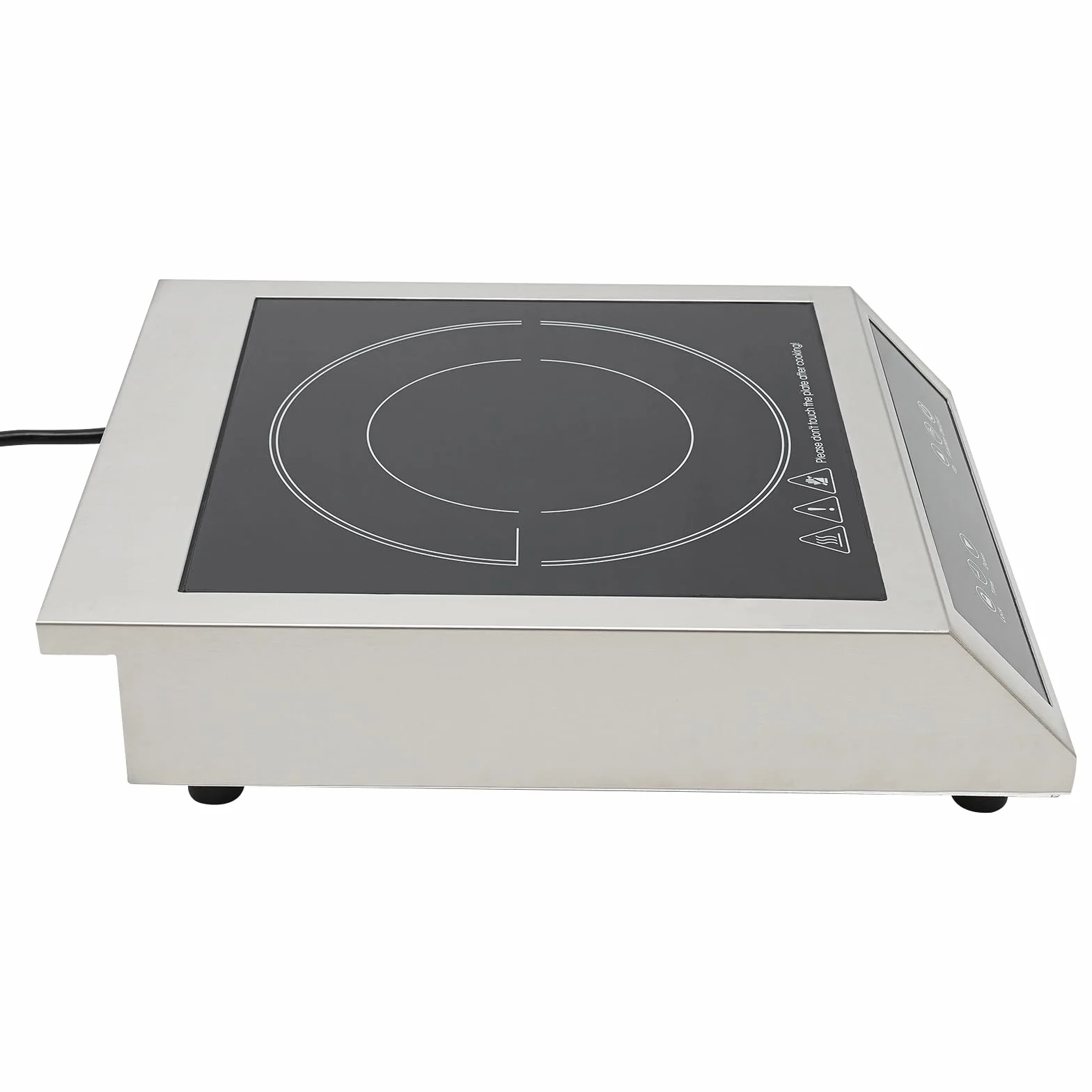 Komercyjna kuchenka indukcyjna 3500 W, inteligentne gotowanie, blat roboczy, indukcja, 11-stopniowa regulacja, kompaktowa konstrukcja, płyta indukcyjna do garnków, magnetyczna zawartość żelaza 30%