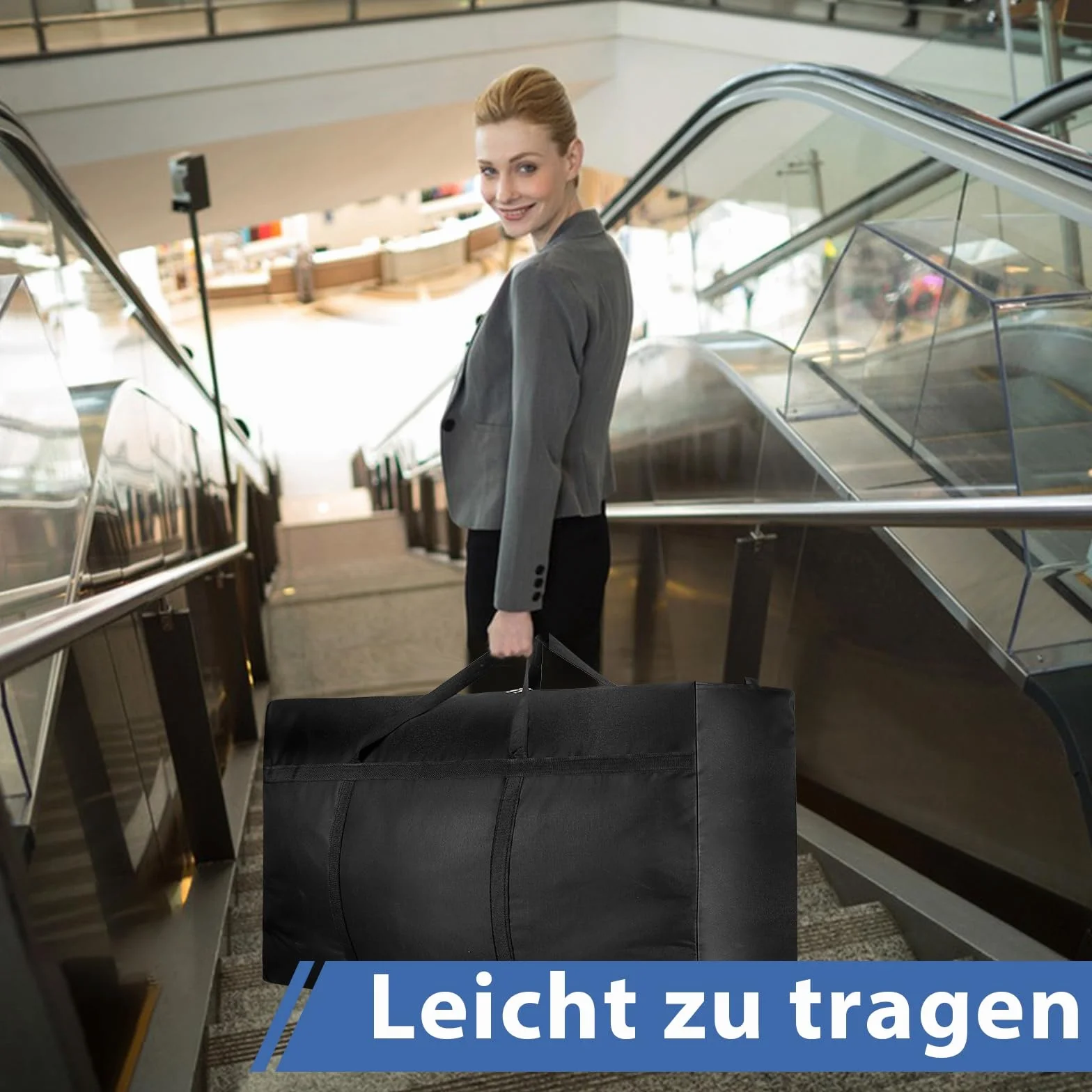 2 sztuki 120 l, duża torba do przechowywania, 600D Oxford Heavy-Duty, torby do przeprowadzki z zamkiem błyskawicznym, uchwyt, wodoszczelna torba podróżna, kartony do przeprowadzki na kołdry, ubrania