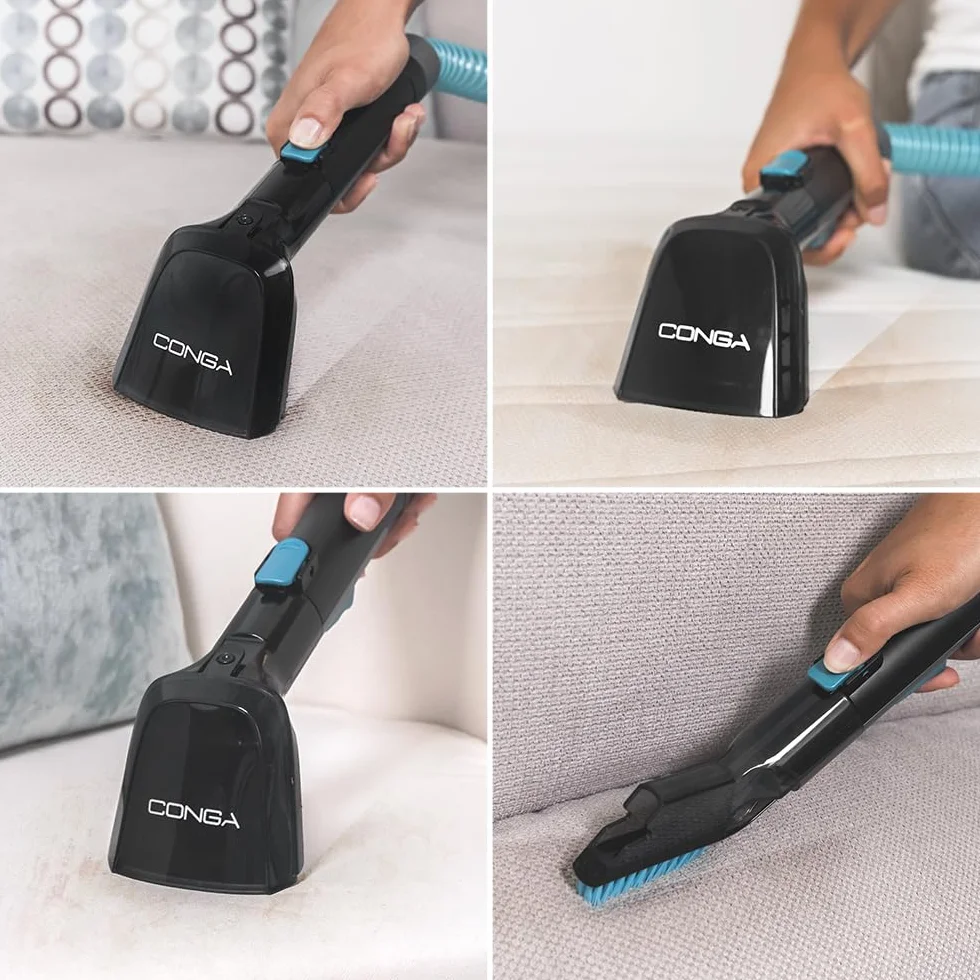 Cecotec Odkurzacz do tapicerki - dywany z kablem Conga 4000 Carpet & Spot Clean XL Advance. 600 W, 14 Kpa, 3 w 1: spryskiwanie, czyszczenie i odkurzanie, 2 zbiorniki na wodę, akcesoria do okien