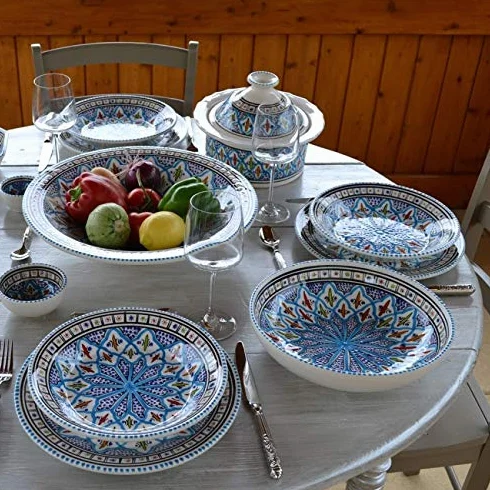 Zestaw 6 talerzy do pieczenia Bakir turkusowy - D 24 cm